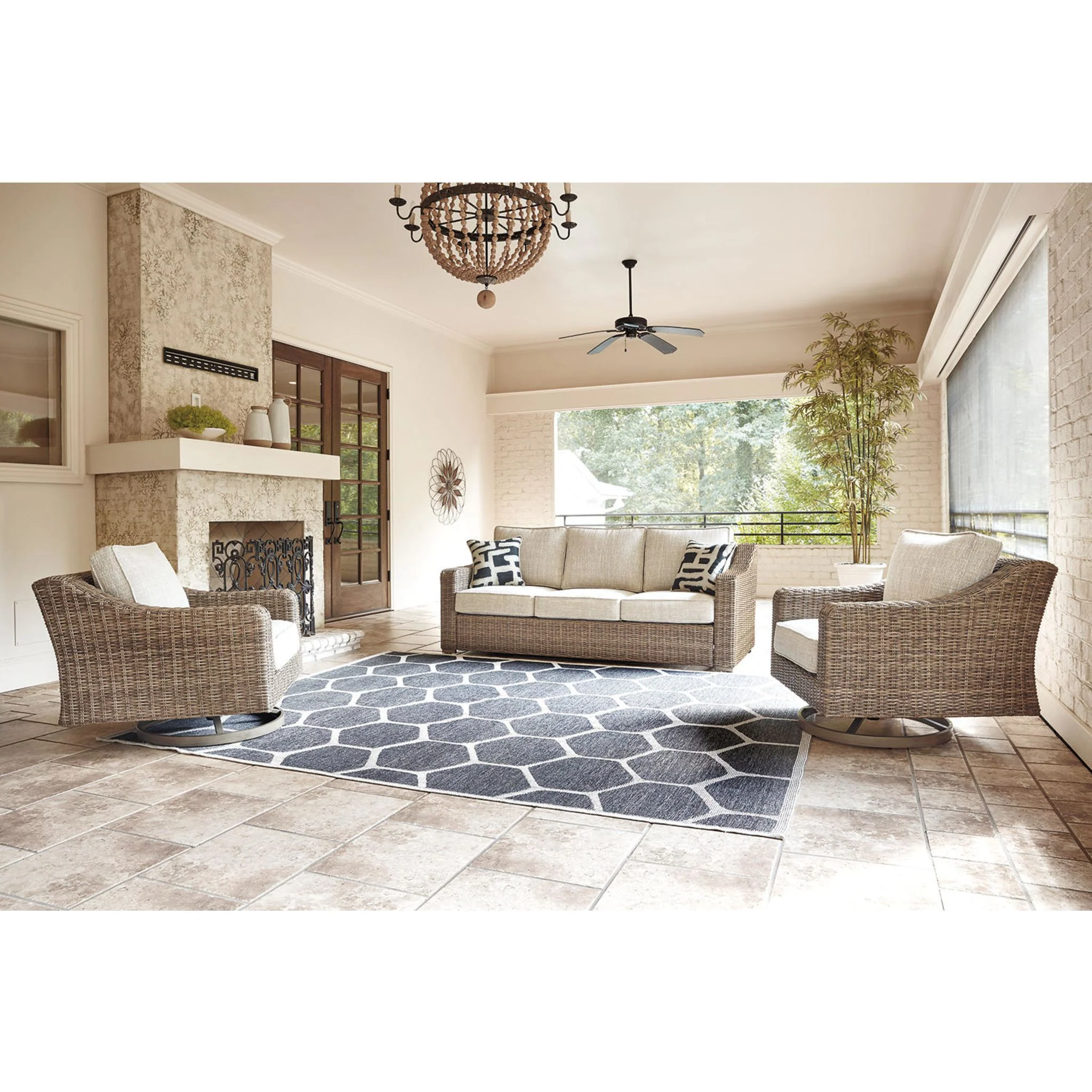 Beachcroft 3 Piece Outdoor Modular Sectional - Image 25