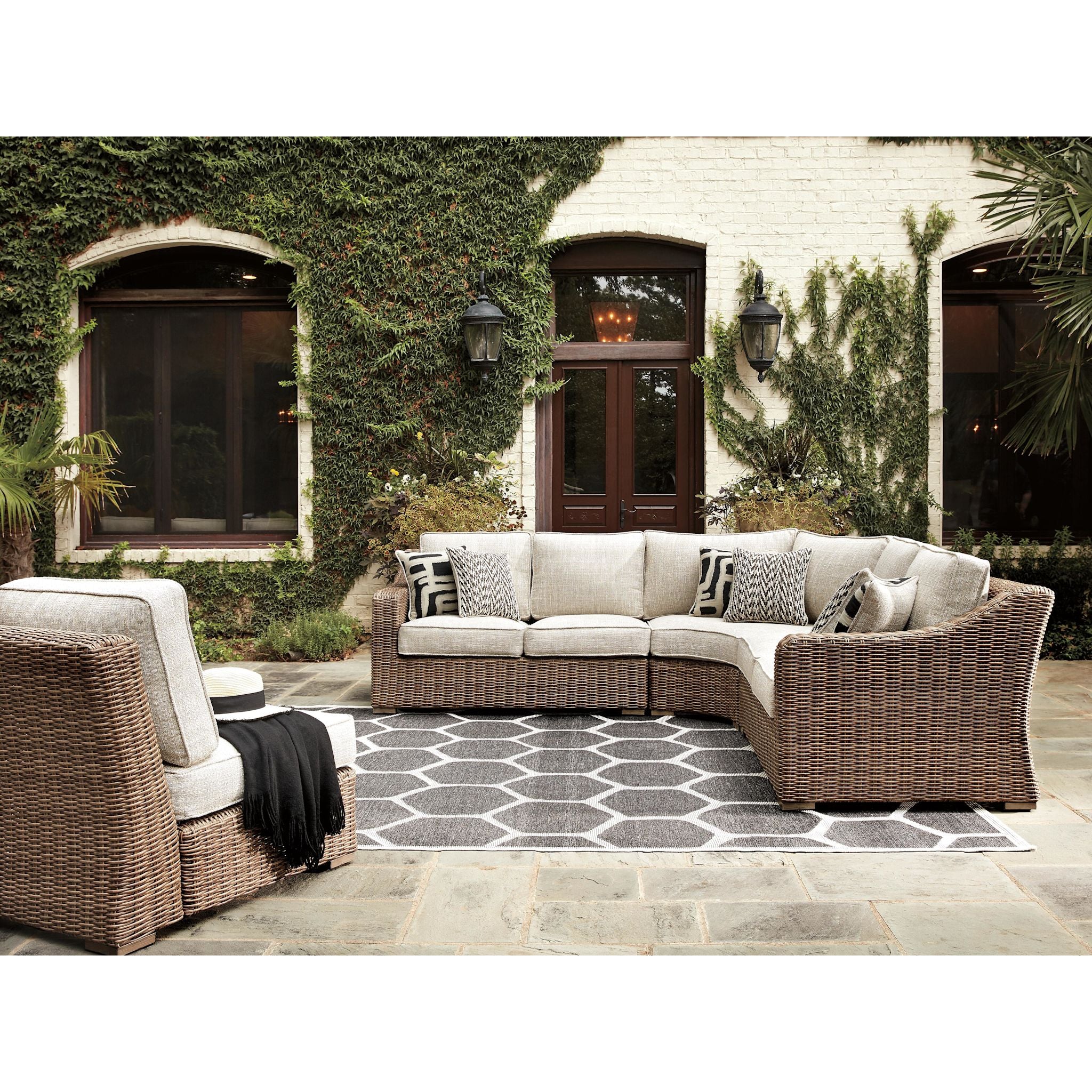 Beachcroft 3 Piece Outdoor Modular Sectional - Image 33