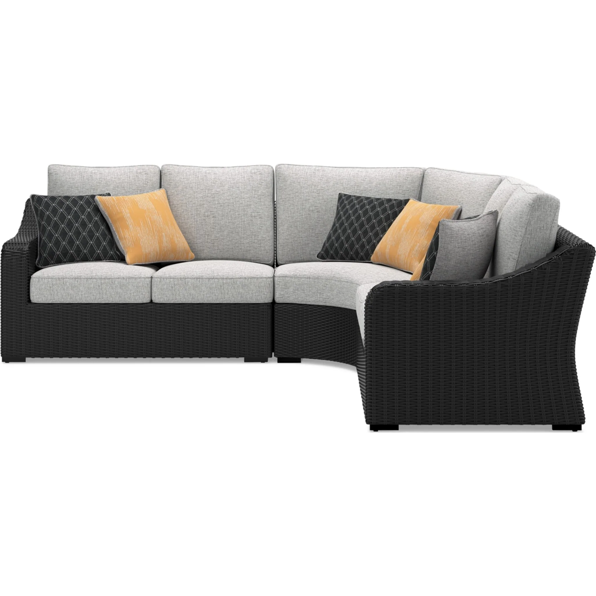 Beachcroft 3 Piece Outdoor Modular Sectional - Image 3