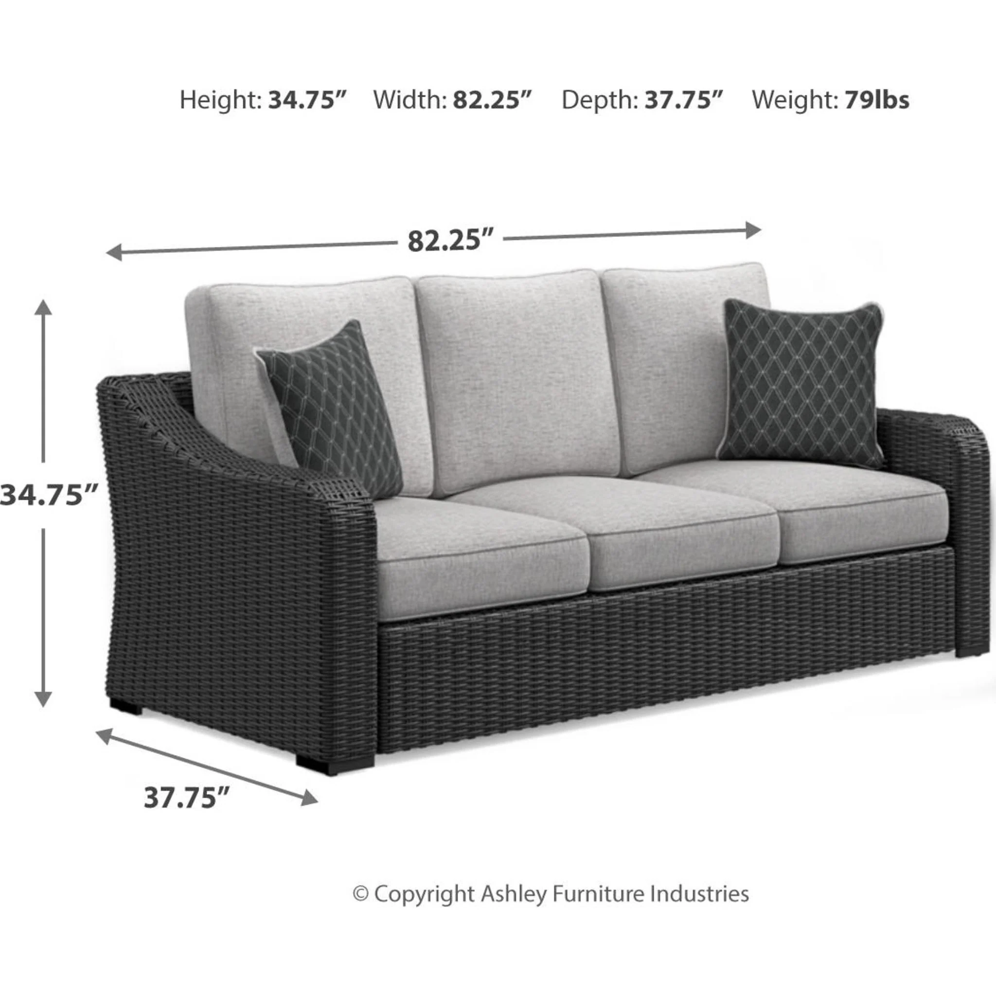 Beachcroft 3 Piece Outdoor Seating - Image 15