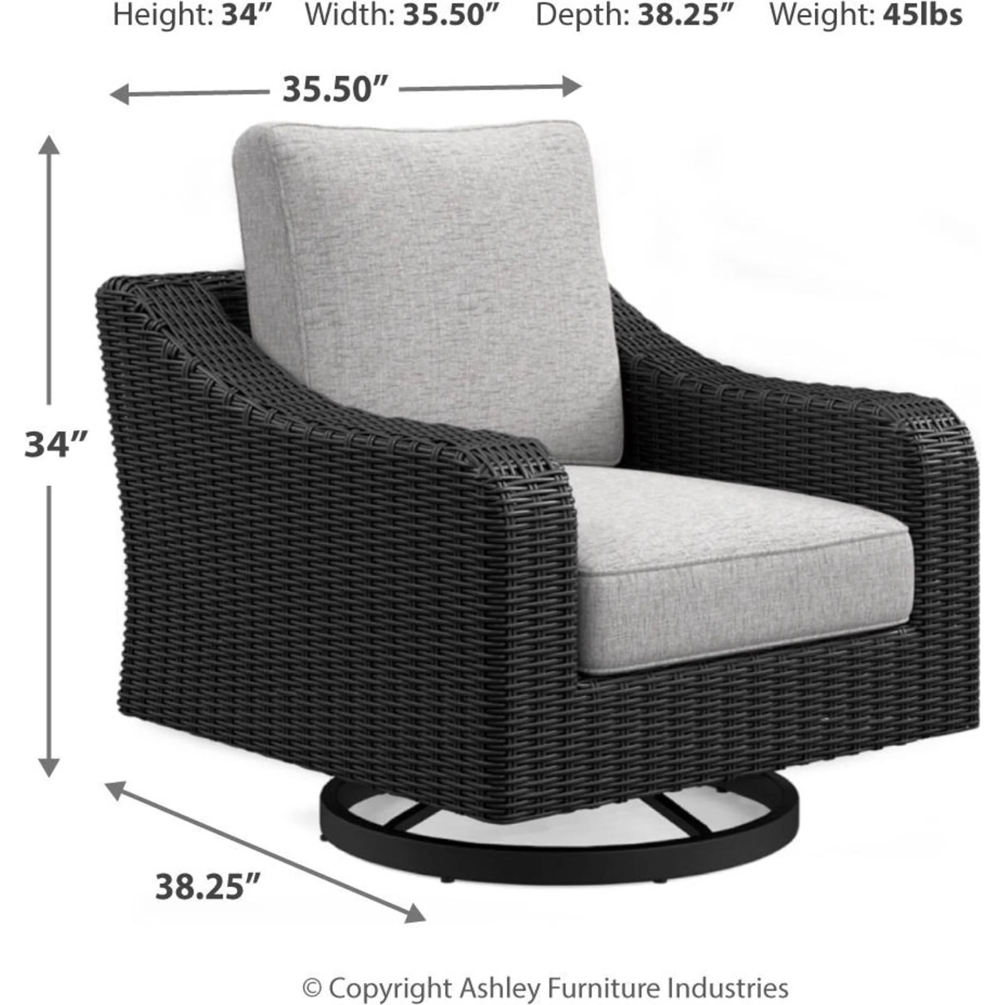 Beachcroft 3 Piece Outdoor Seating - Image 7