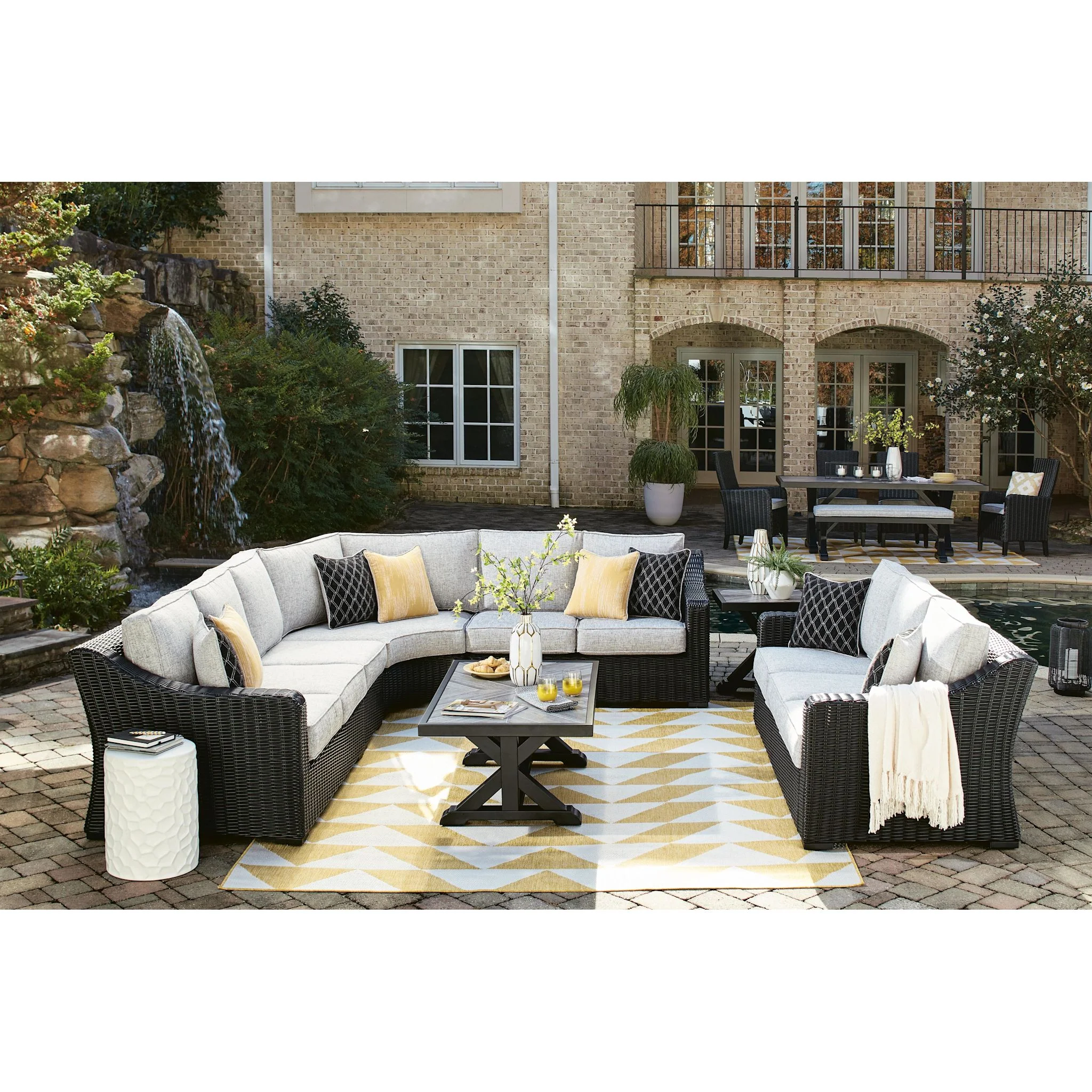 Beachcroft 4 Piece Outdoor Modular Sectional - Image 20
