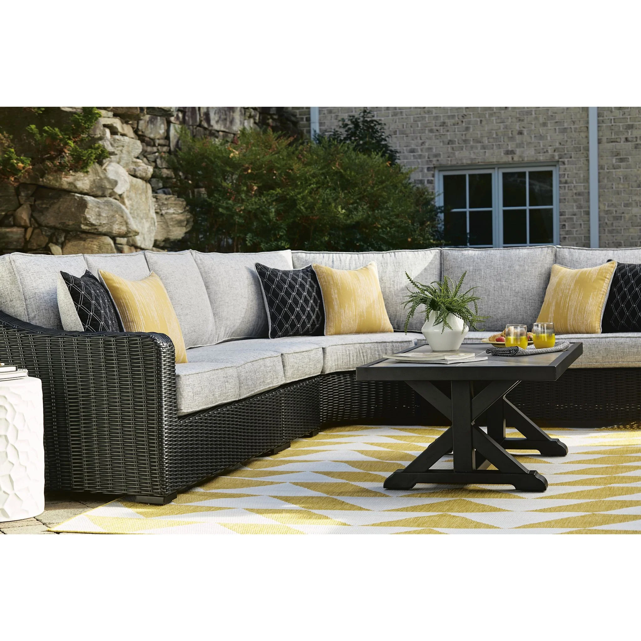 Beachcroft 4 Piece Outdoor Modular Sectional - Image 28