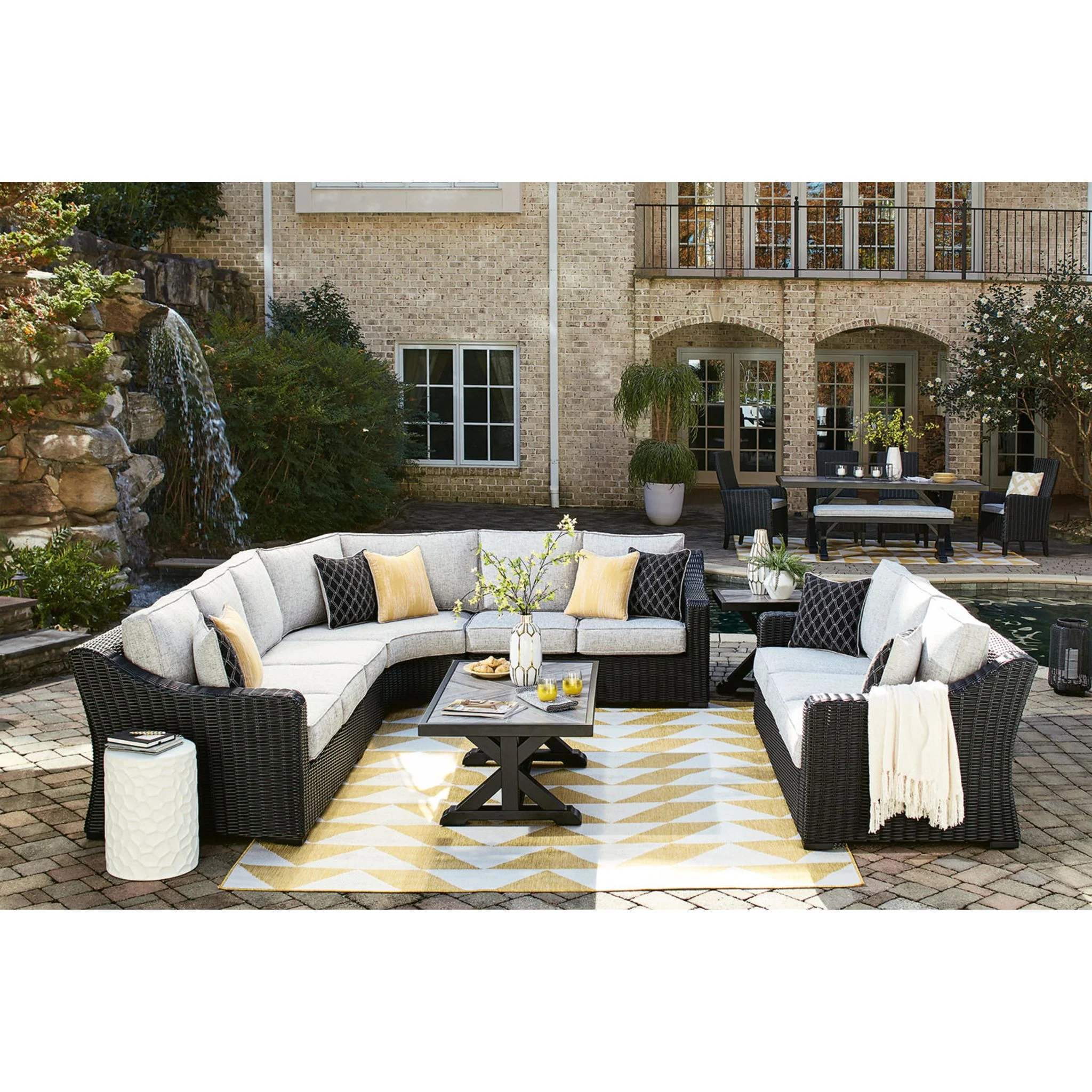 Beachcroft 4 Piece Outdoor Modular Sectional - Image 8