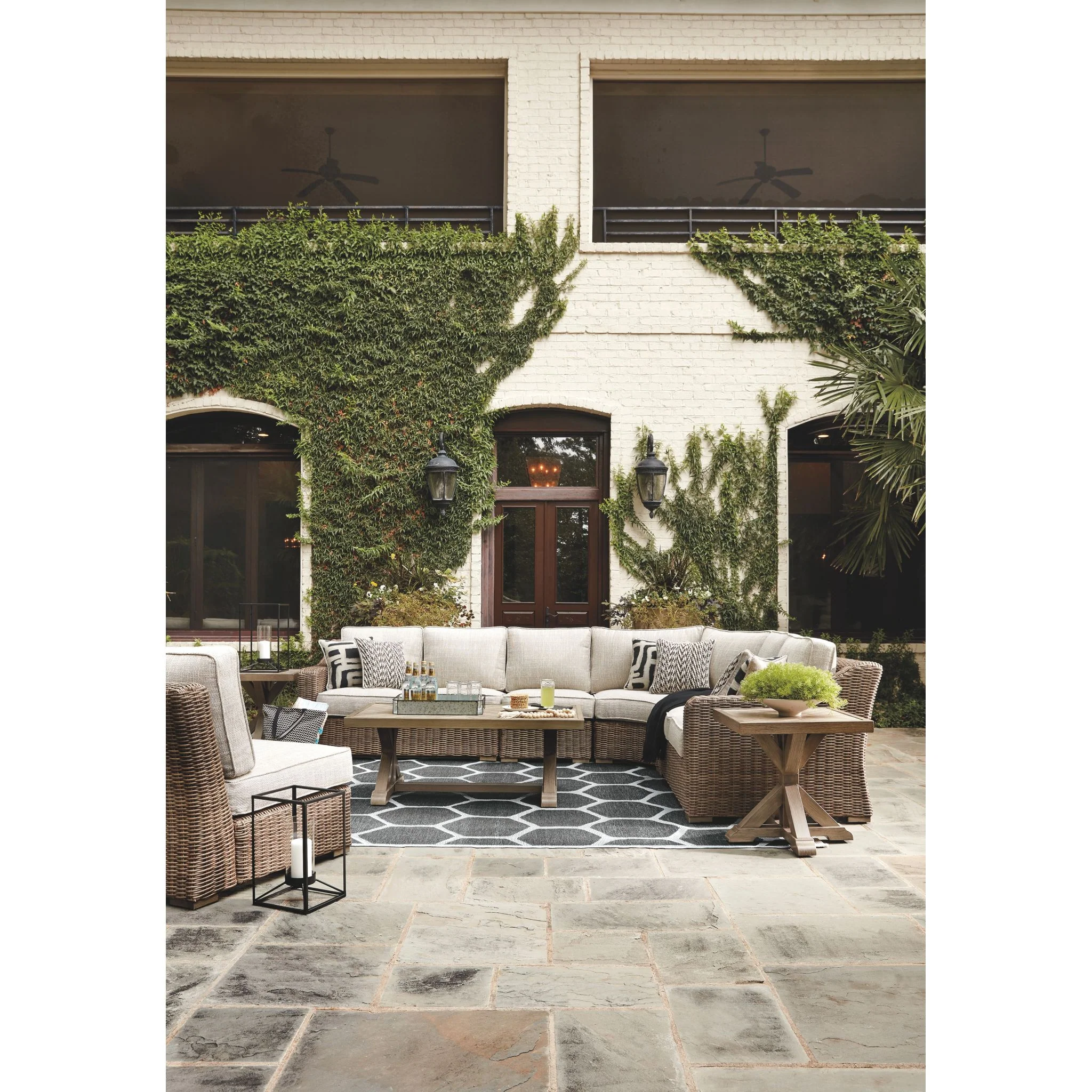 Beachcroft 5 Piece Outdoor Modular Sectional - Image 7