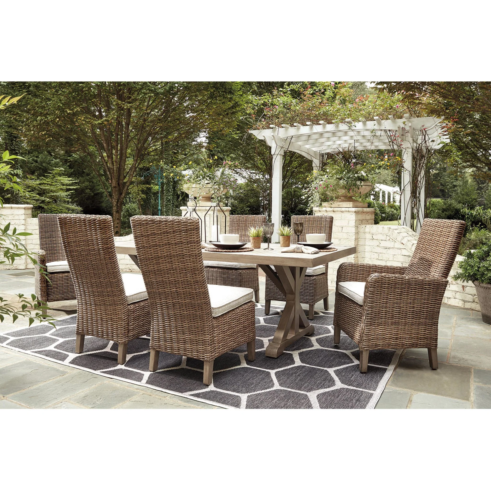 Beachcroft 7 Piece Outdoor Dining Set - Image 10