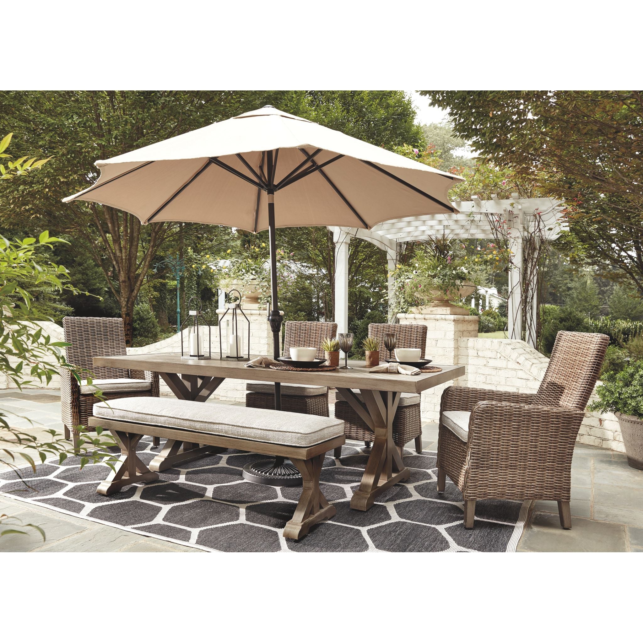 Beachcroft 7 Piece Outdoor Dining Set - Image 2