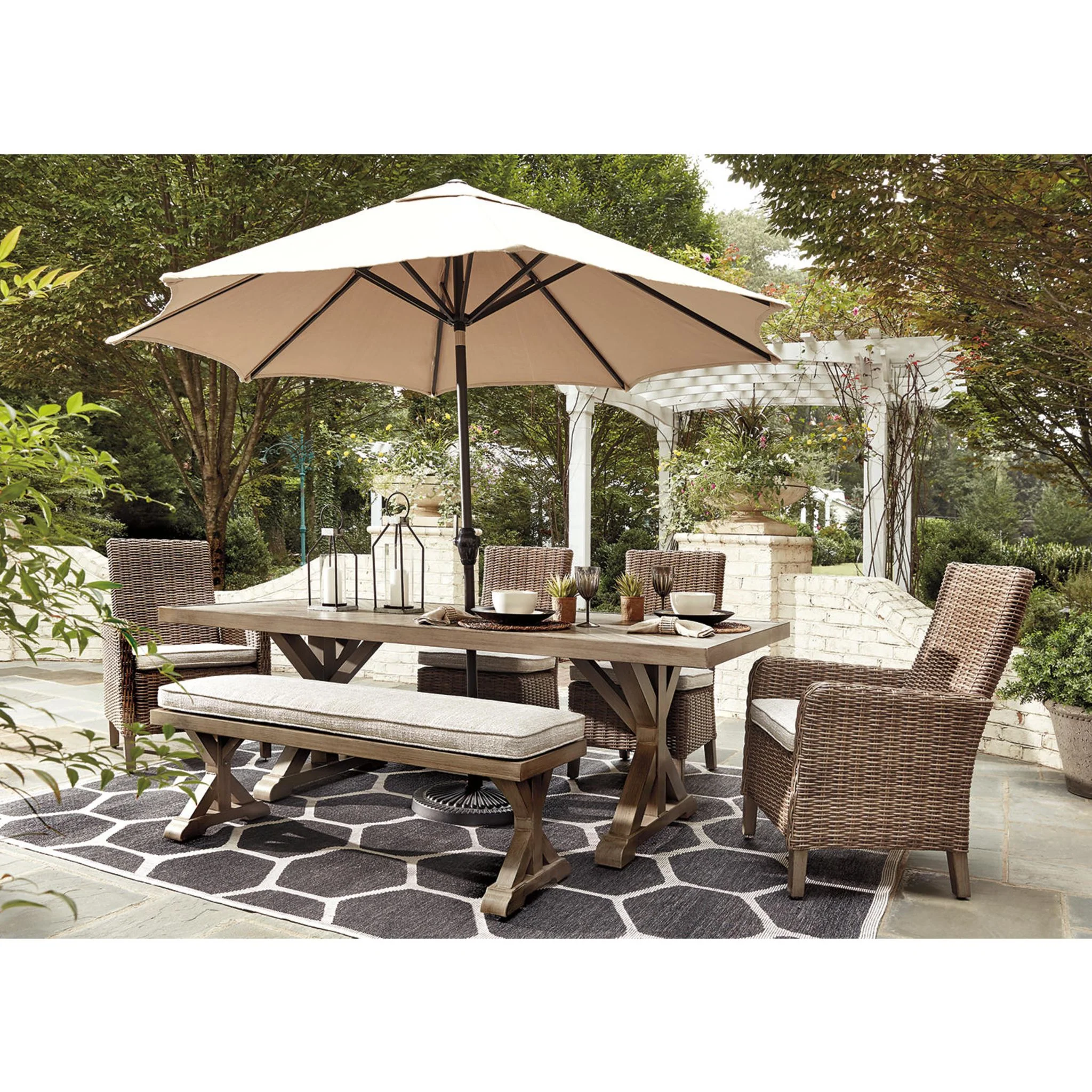 Beachcroft 7 Piece Outdoor Dining Set - Image 9