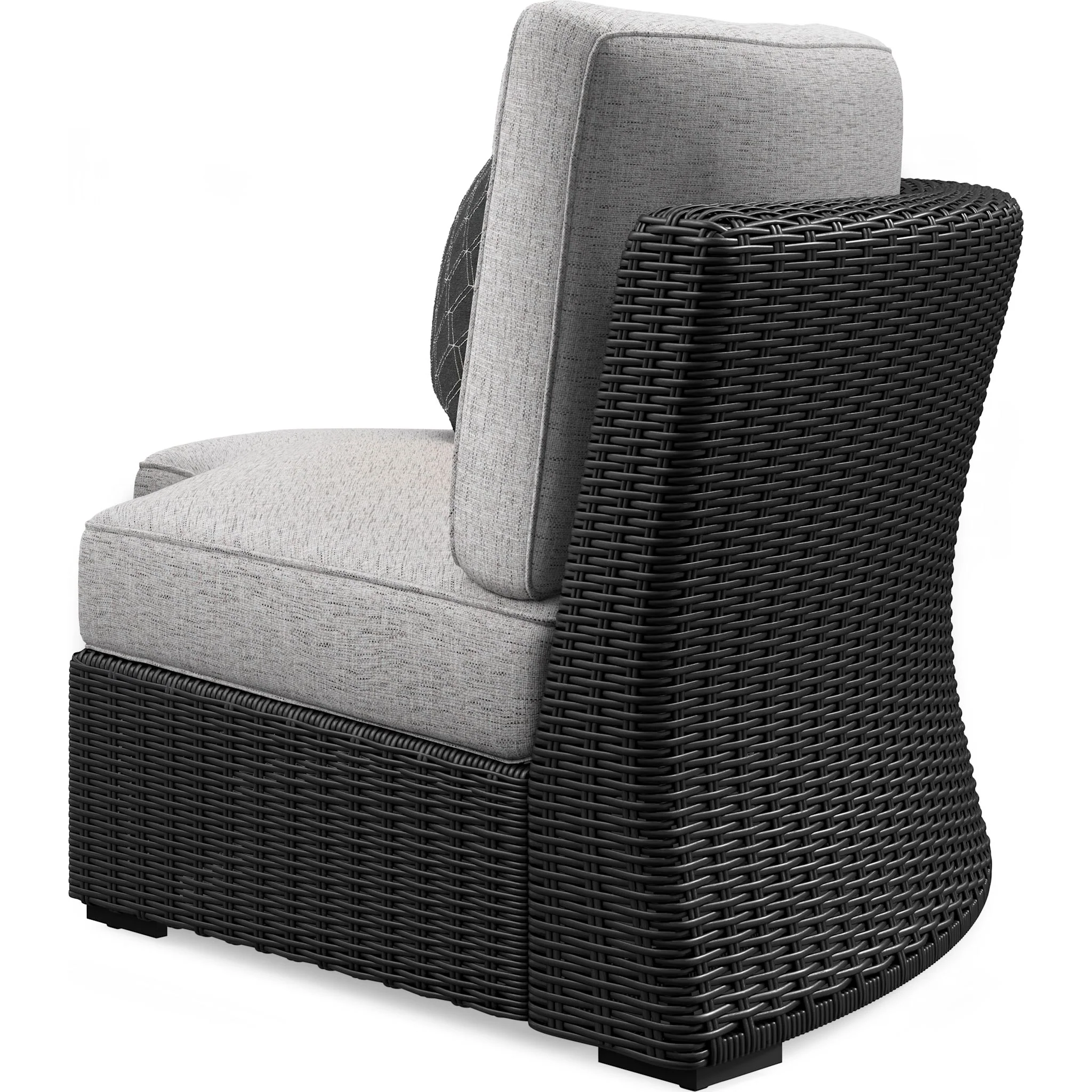 Beachcroft Outdoor Modular Curved Corner Chair with Cushion - Image 5