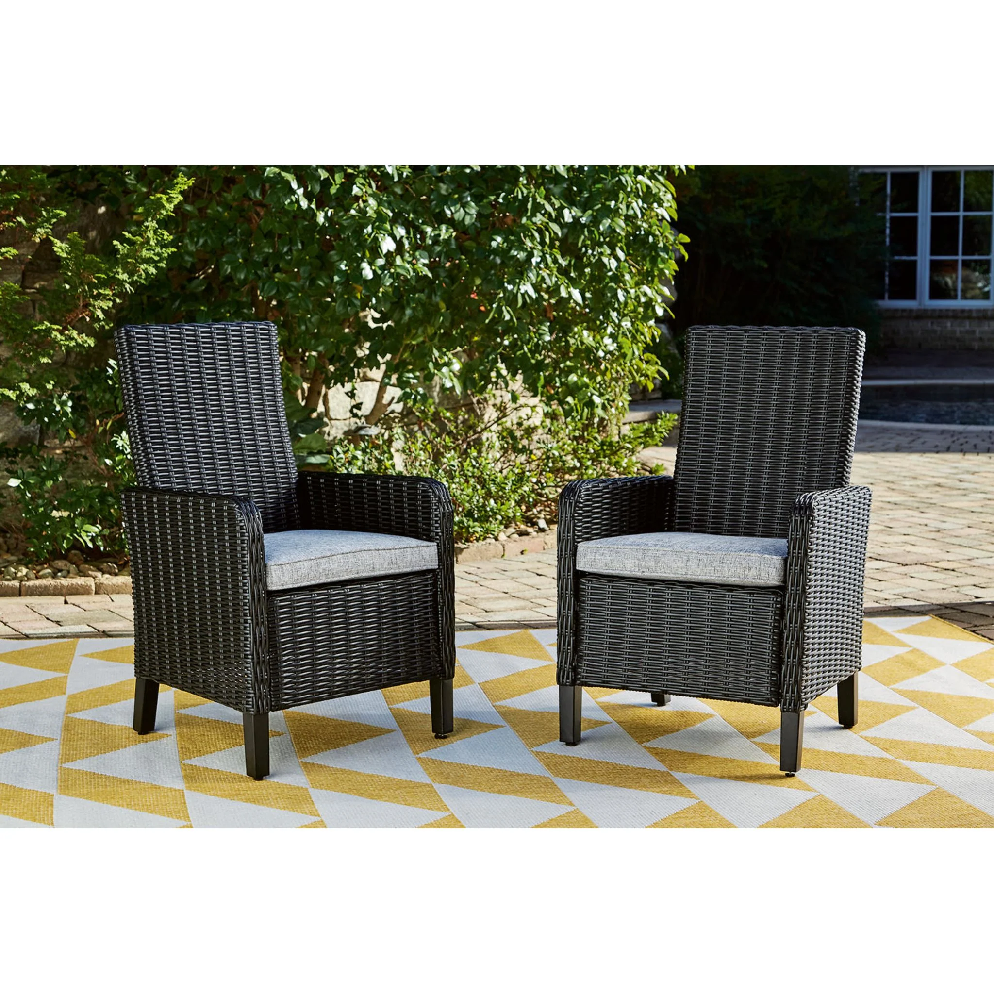 Beachcroft Outdoor Arm Chair with Cushion (Set of 2) - Image 2