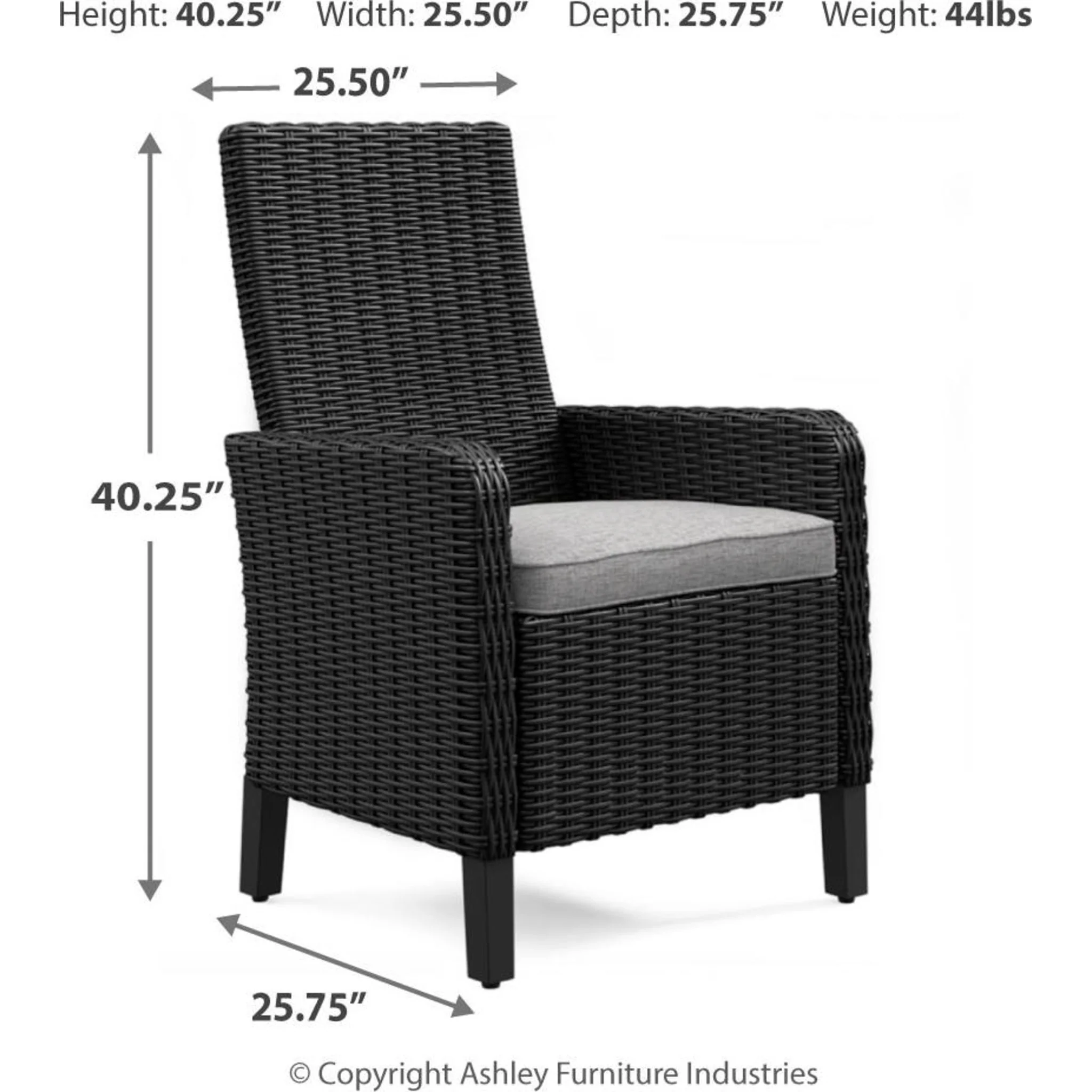 Beachcroft Outdoor Arm Chair with Cushion (Set of 2) - Image 5