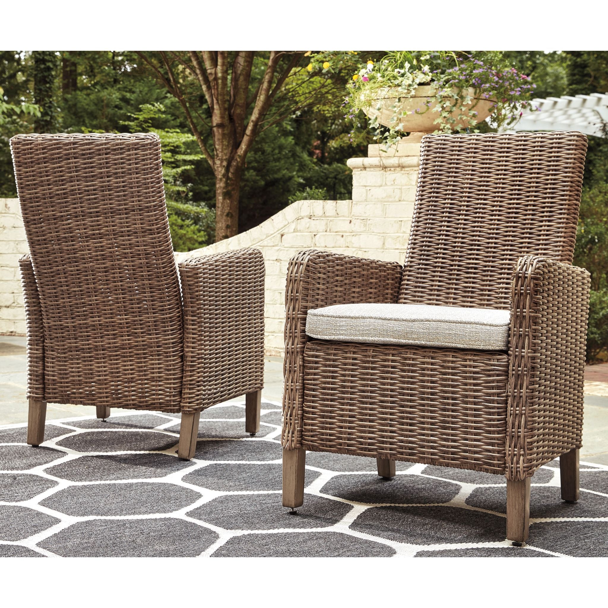 Beachcroft Outdoor Arm Chair with Cushion (set of 2) - Image 2