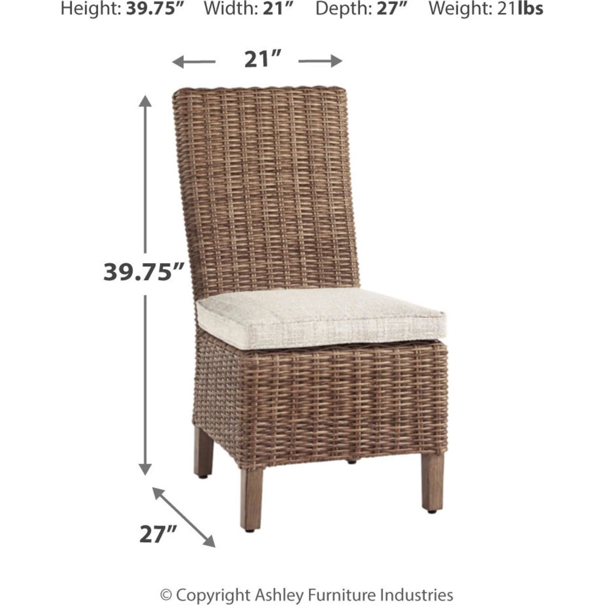 Beachcroft Outdoor Chair with Cushion (set of 2) - Image 20