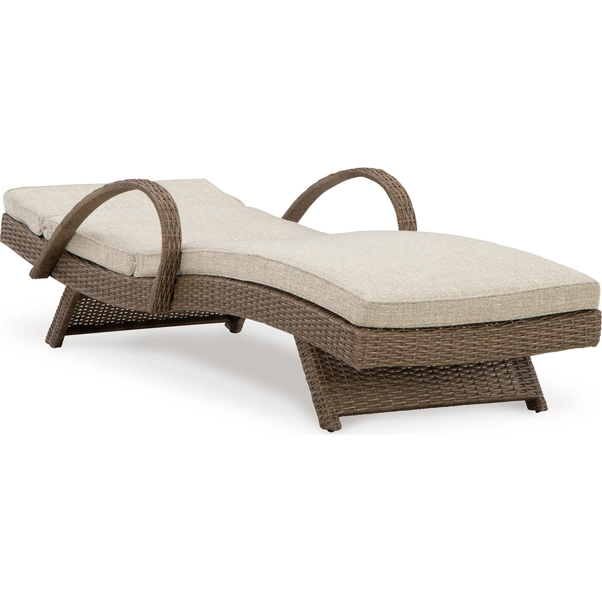 Beachcroft Outdoor Chaise Lounge with Cushion - Image 3