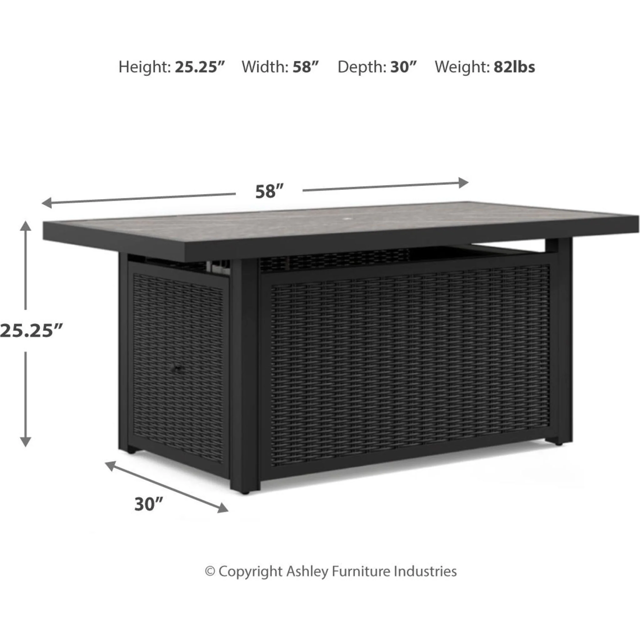 Beachcroft Outdoor Fire Pit Table - Image 3