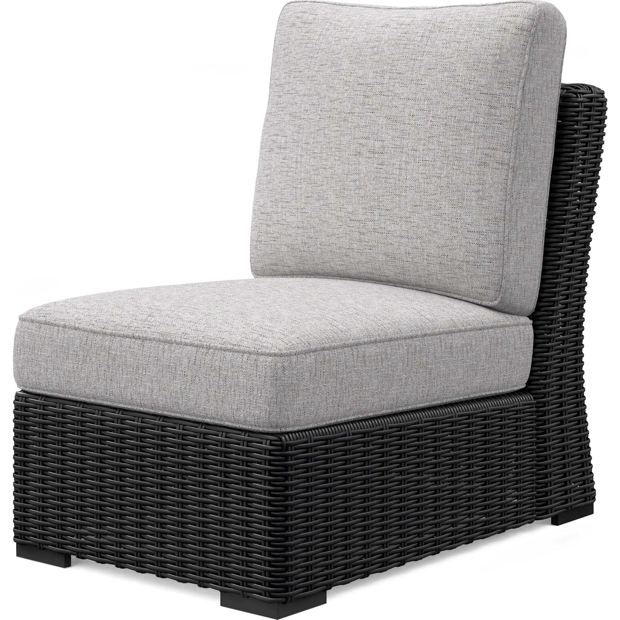 Beachcroft Outdoor Modular Armless Chair with Cushion - Image 3