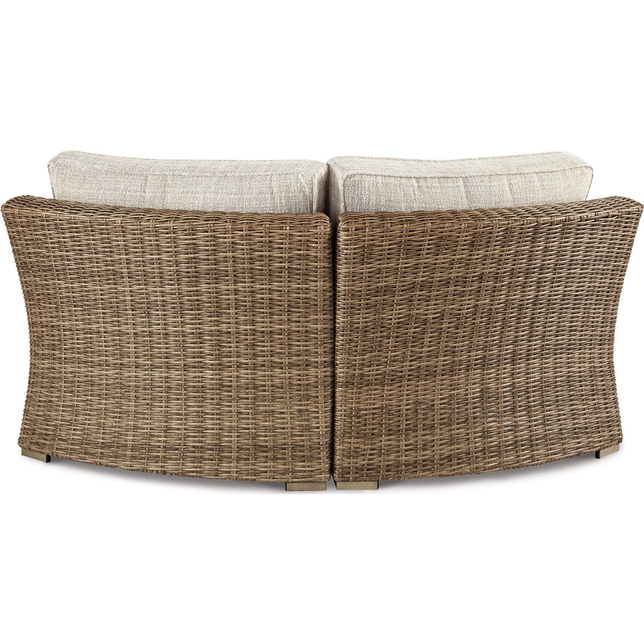 Beachcroft Outdoor Modular Curved Corner Chair with Cushion - Image 10