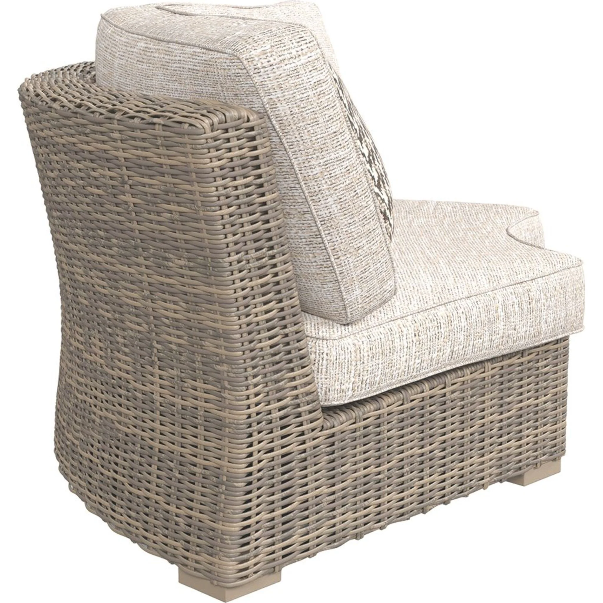 Beachcroft Outdoor Modular Curved Corner Chair with Cushion - Image 5