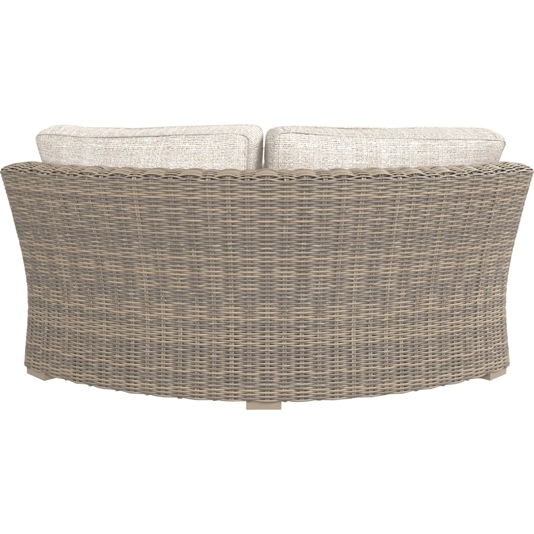 Beachcroft Outdoor Modular Curved Corner Chair with Cushion - Image 6