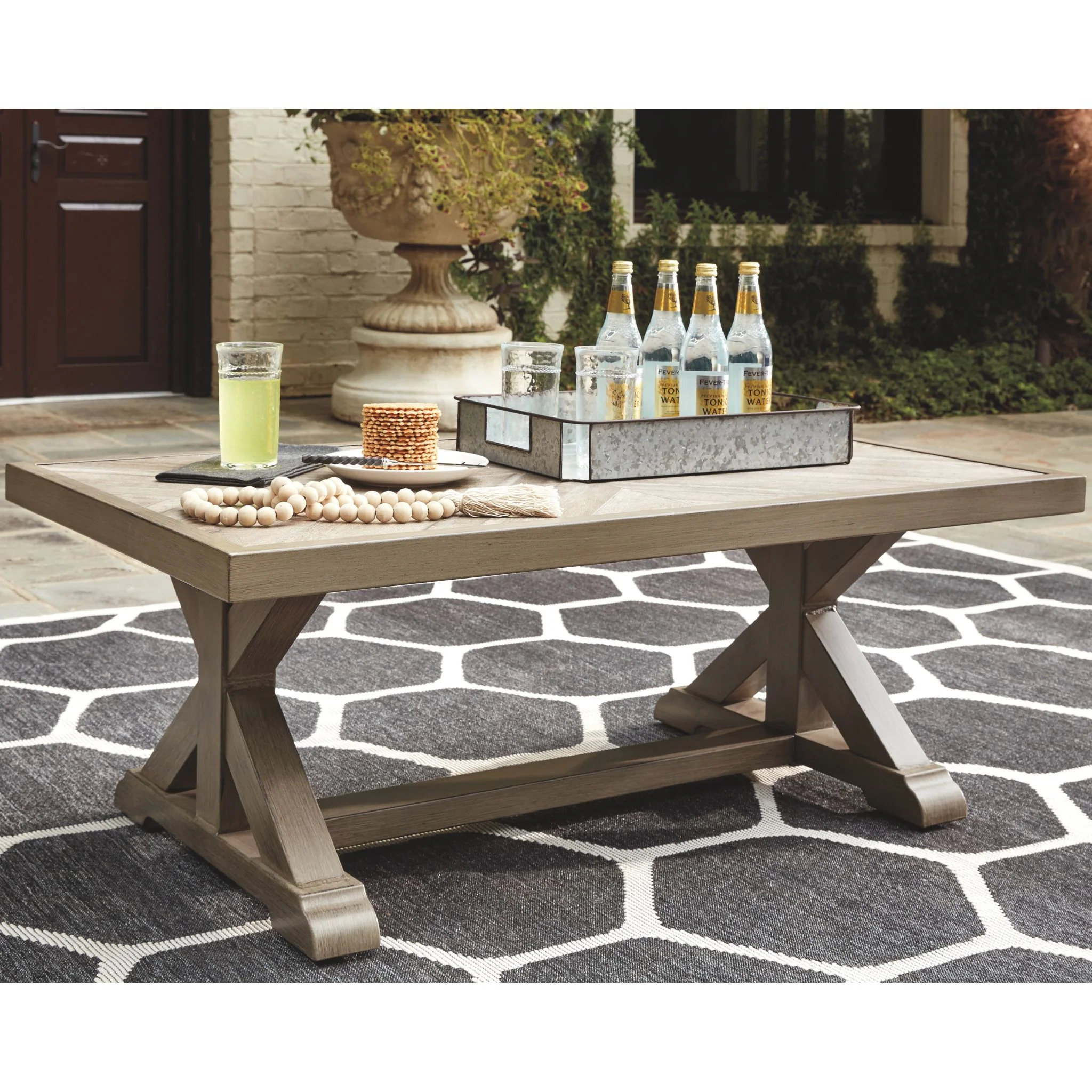 Beachcroft Outdoor Rectangle Cocktail Table - Image 2