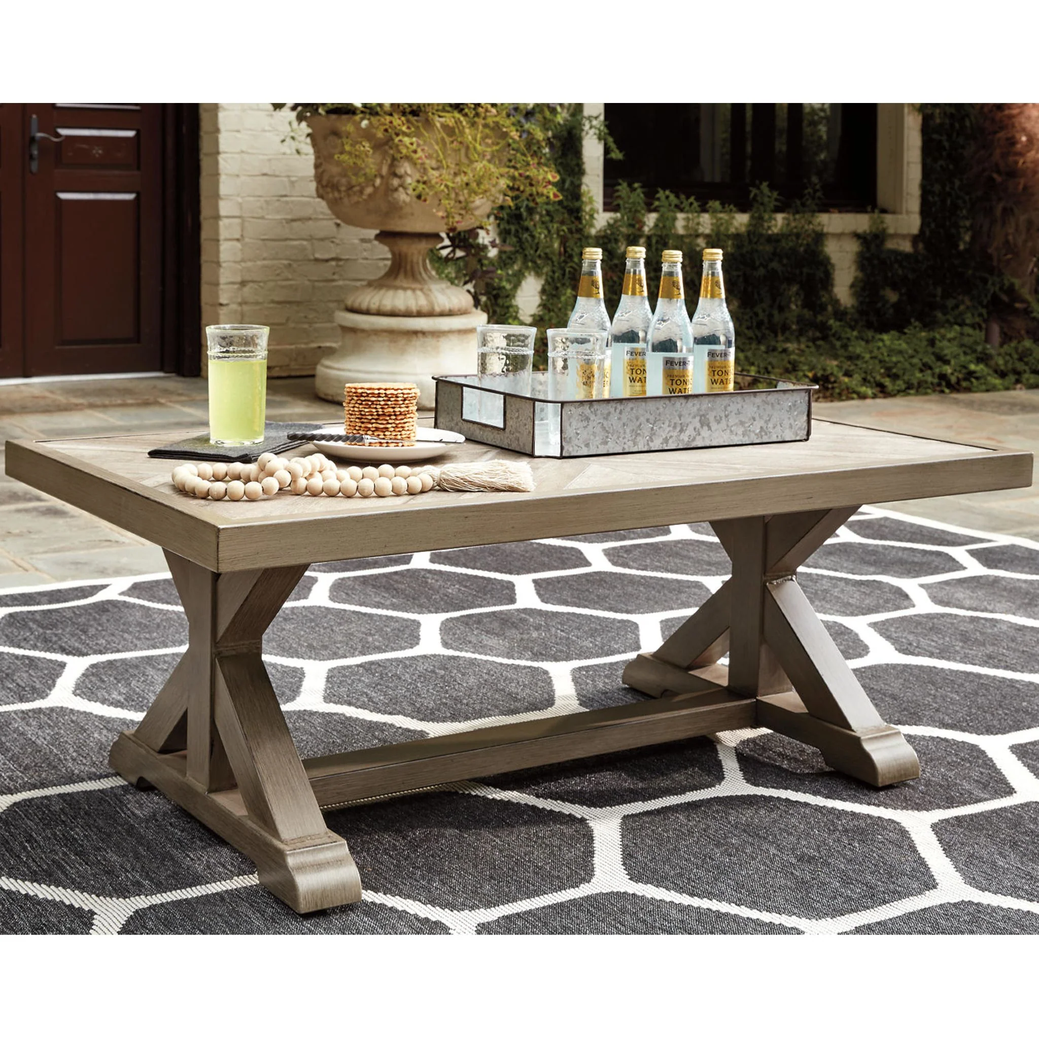 Beachcroft Outdoor Rectangle Cocktail Table - Image 9