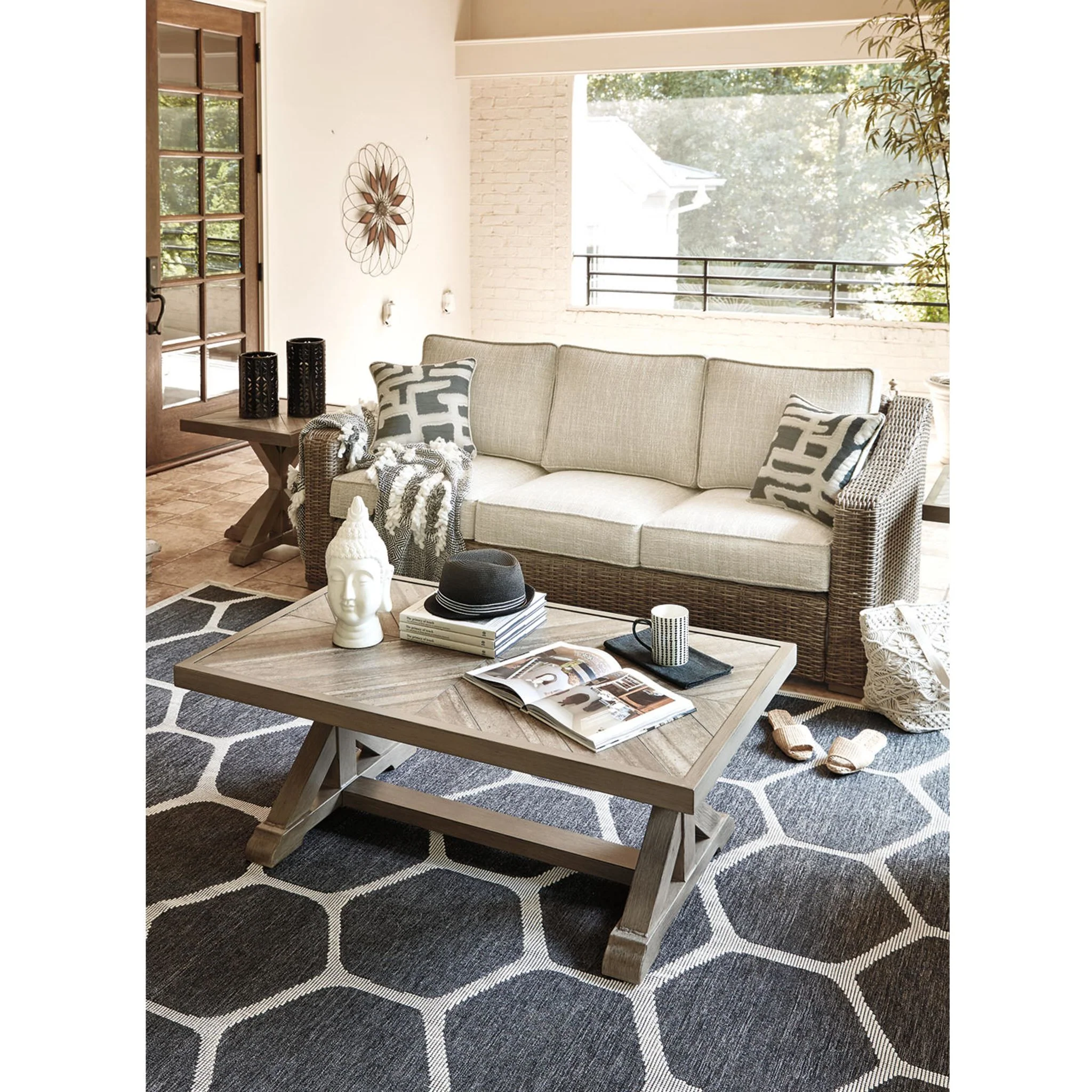 Beachcroft Outdoor Sofa with Cushion - Image 18