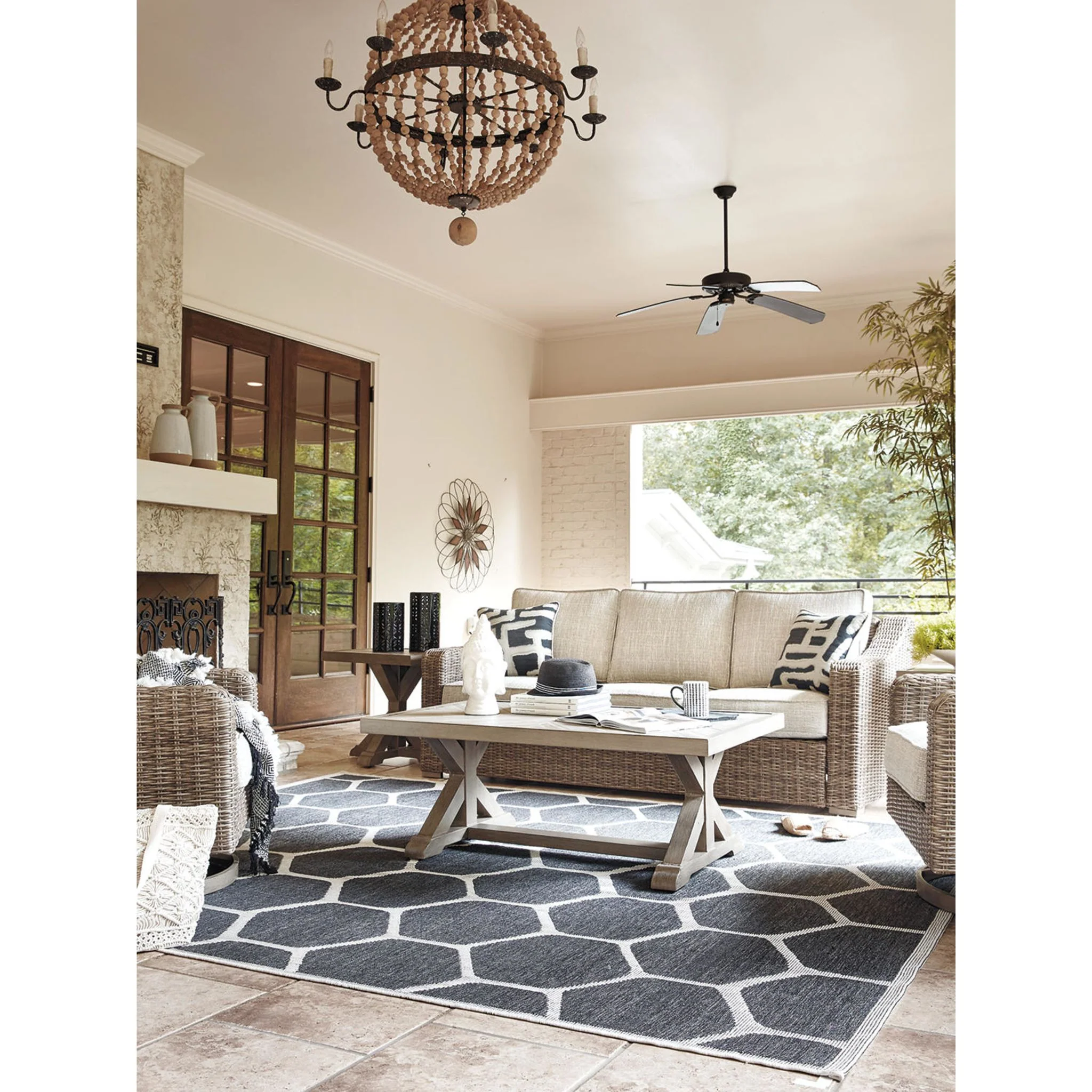 Beachcroft Outdoor Sofa with Cushion - Image 19