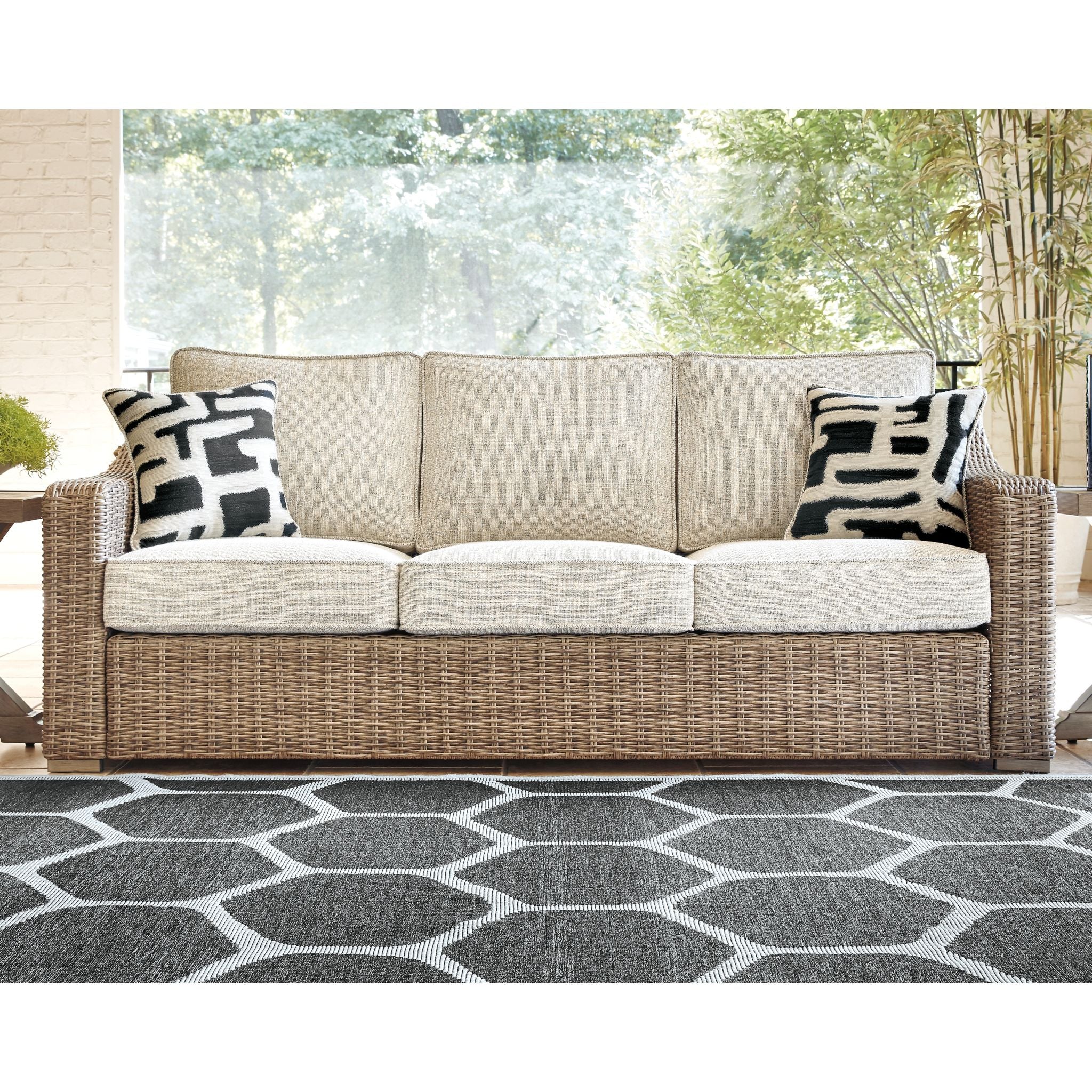 Beachcroft Outdoor Sofa with Cushion - Image 2