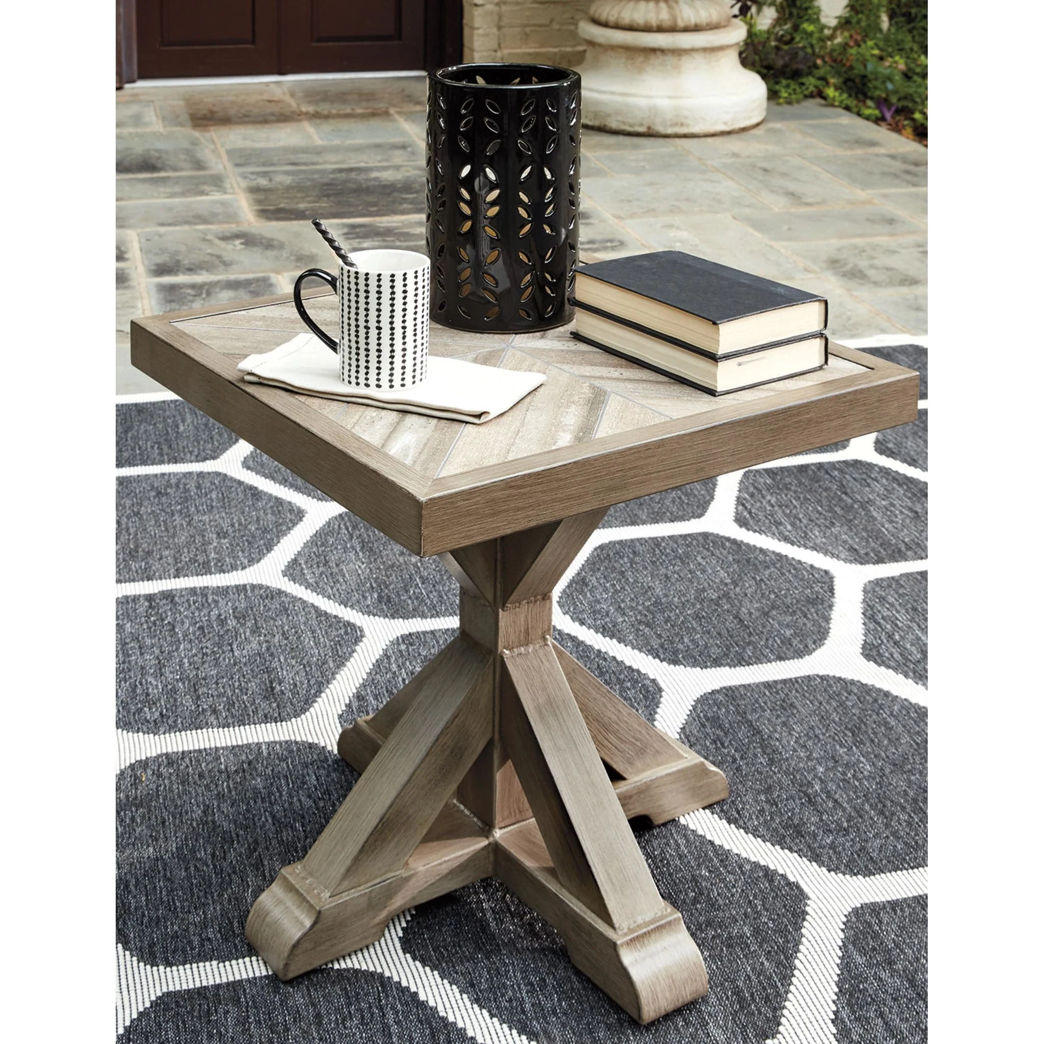 Beachcroft Outdoor Square End Table - Image 7
