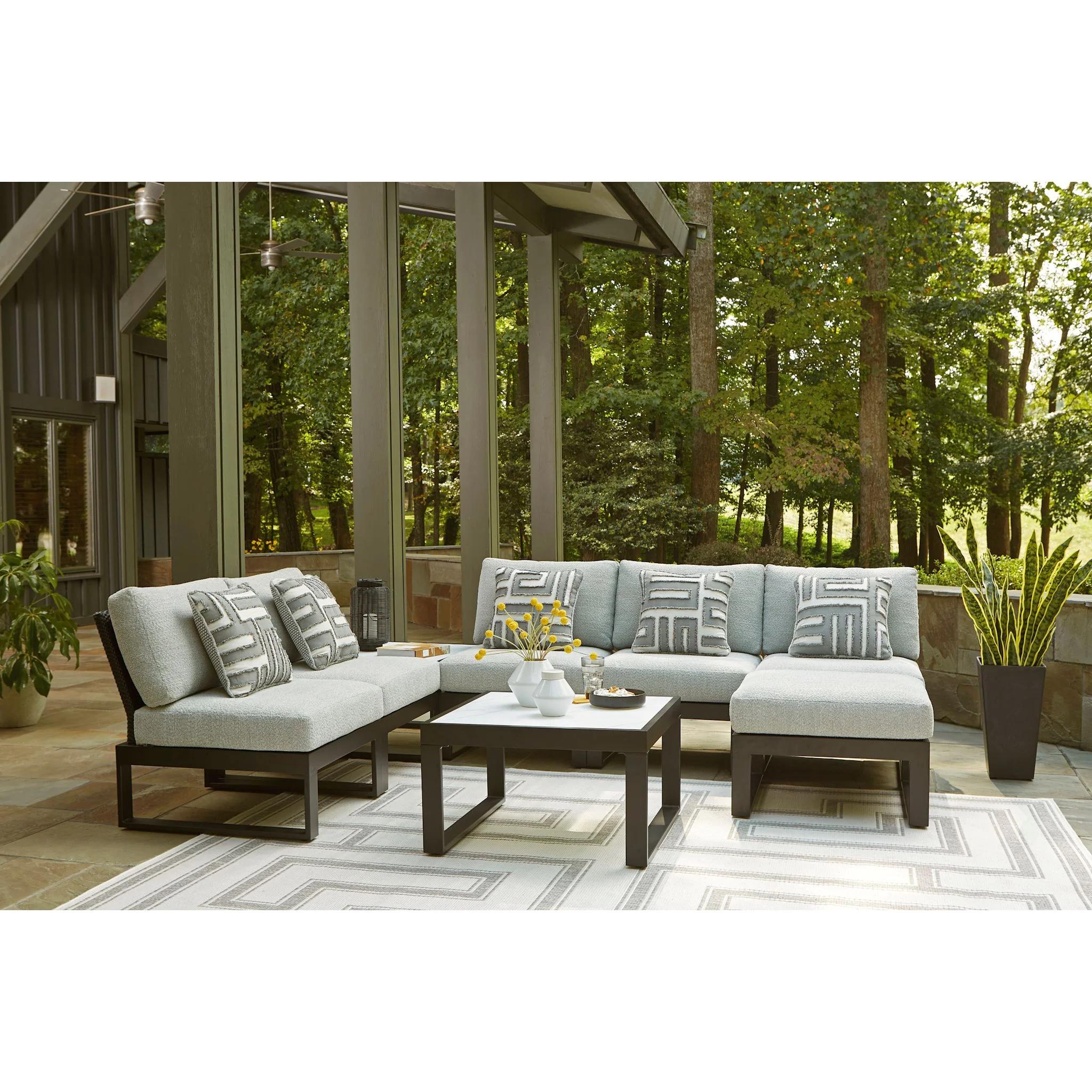 Beachloft 2 Piece Outdoor Modular Sectional - Image 8