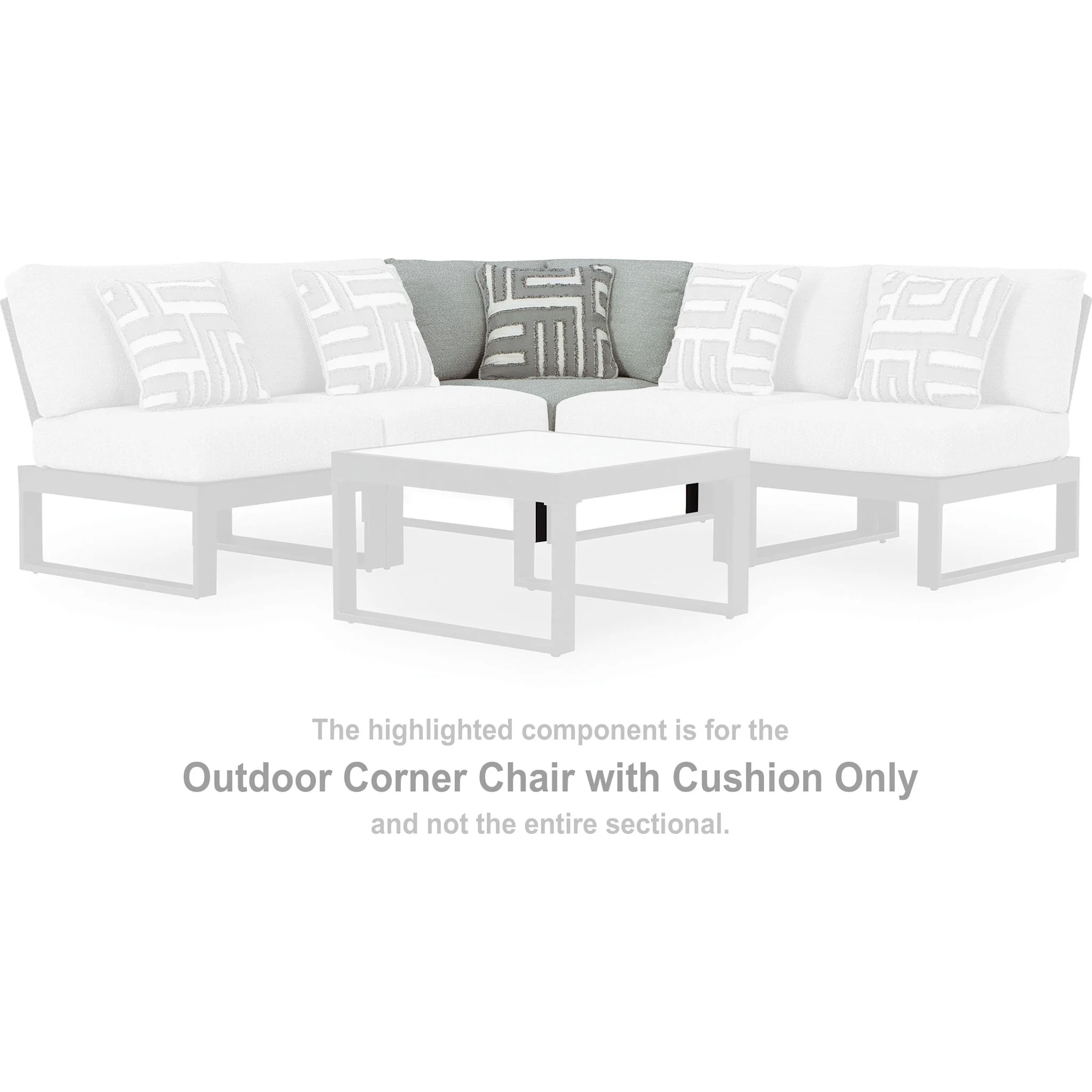 Beachloft 4 Piece Outdoor Modular Sectional - Image 14