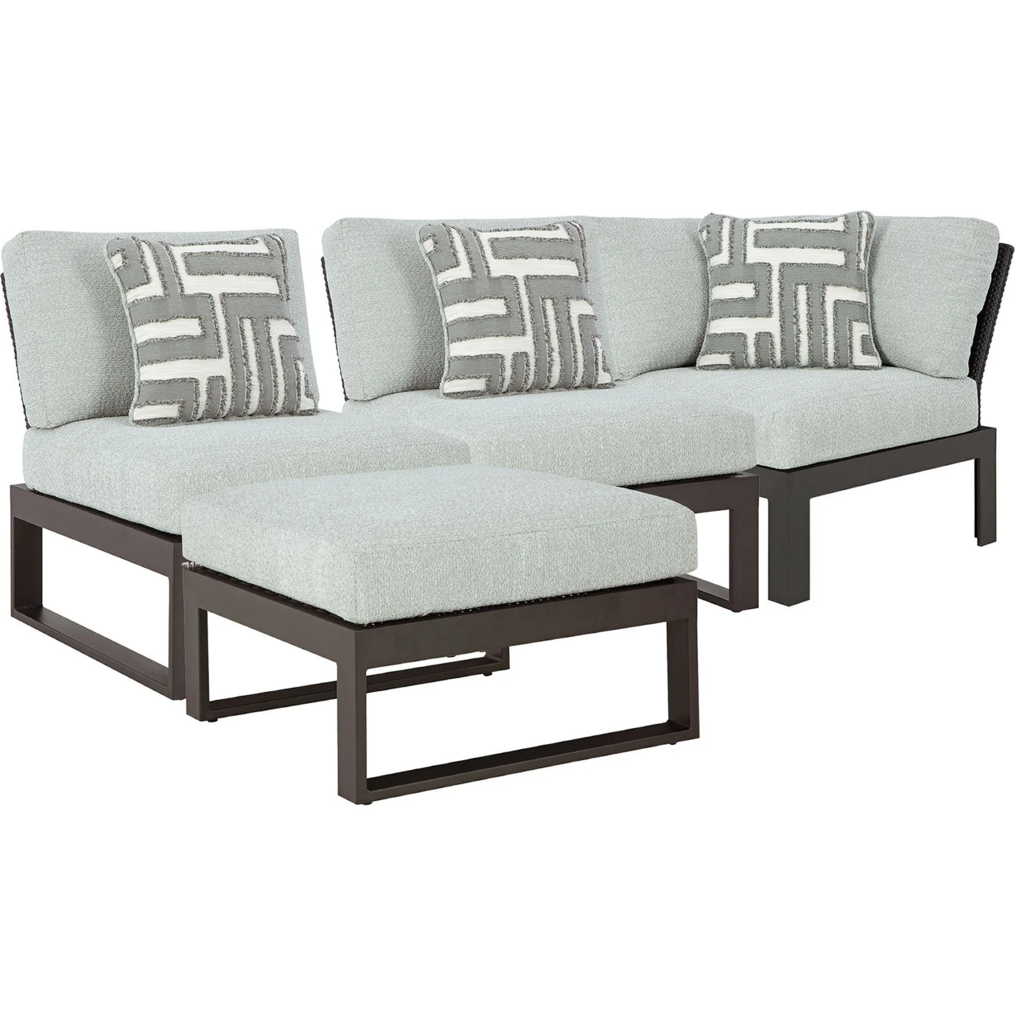 Beachloft 4 Piece Outdoor Modular Sectional - Image 2