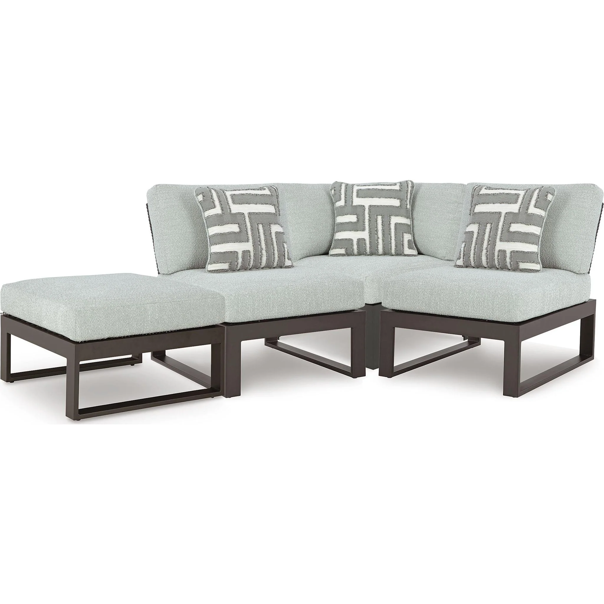 Beachloft 4 Piece Outdoor Modular Sectional - Image 4