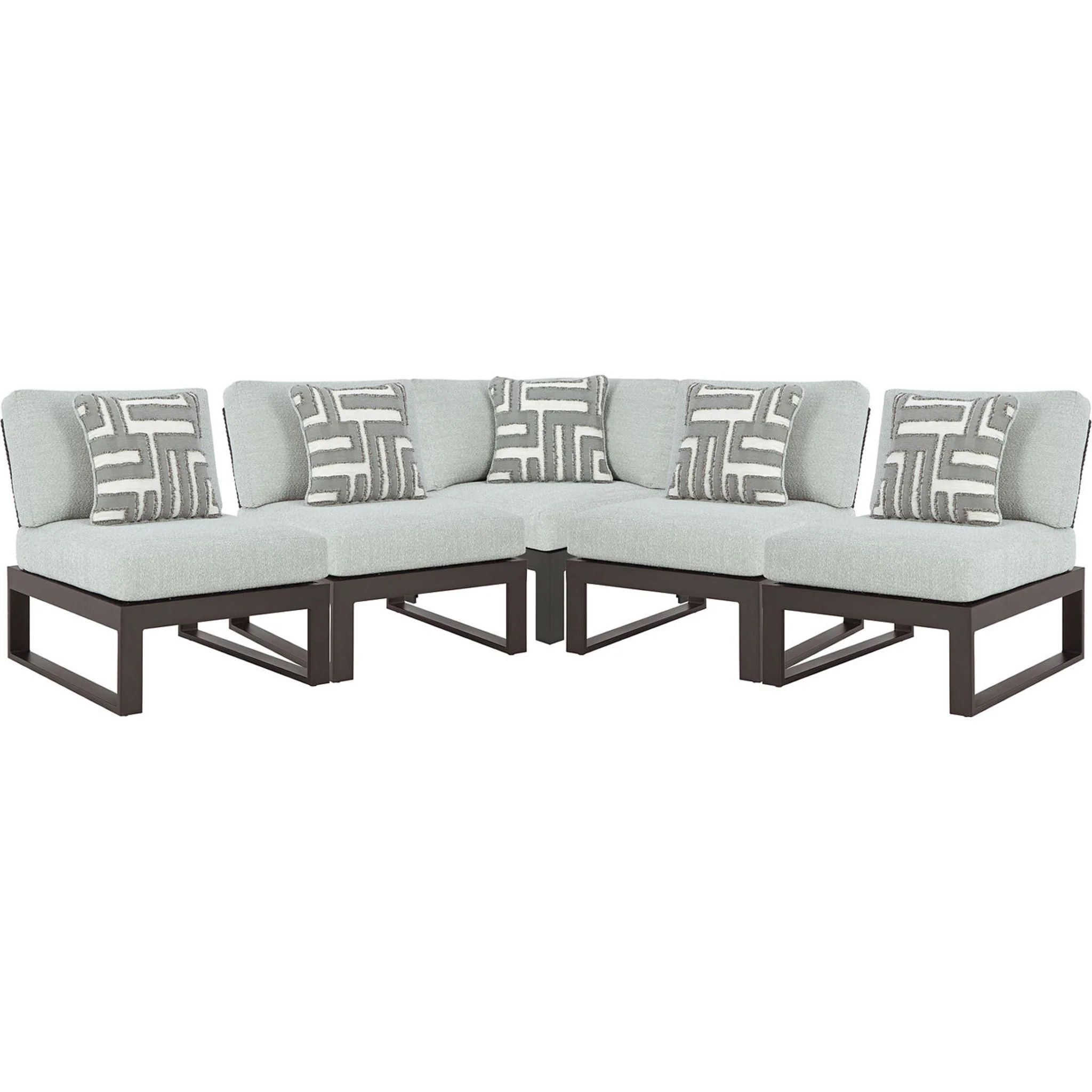 Beachloft 5 Piece Outdoor Modular Sectional - Image 3