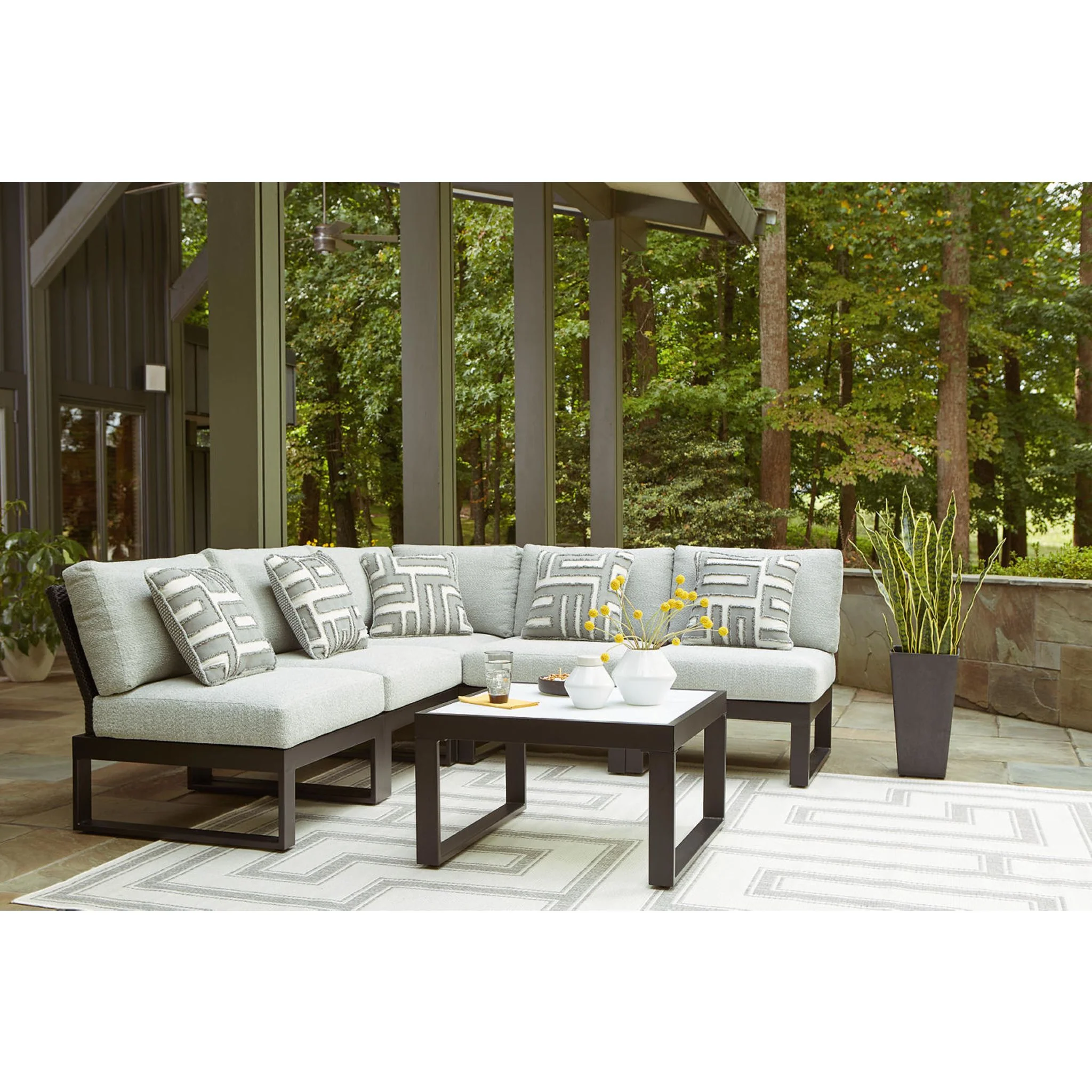 Beachloft 6 Piece Outdoor Modular Sectional - Image 14