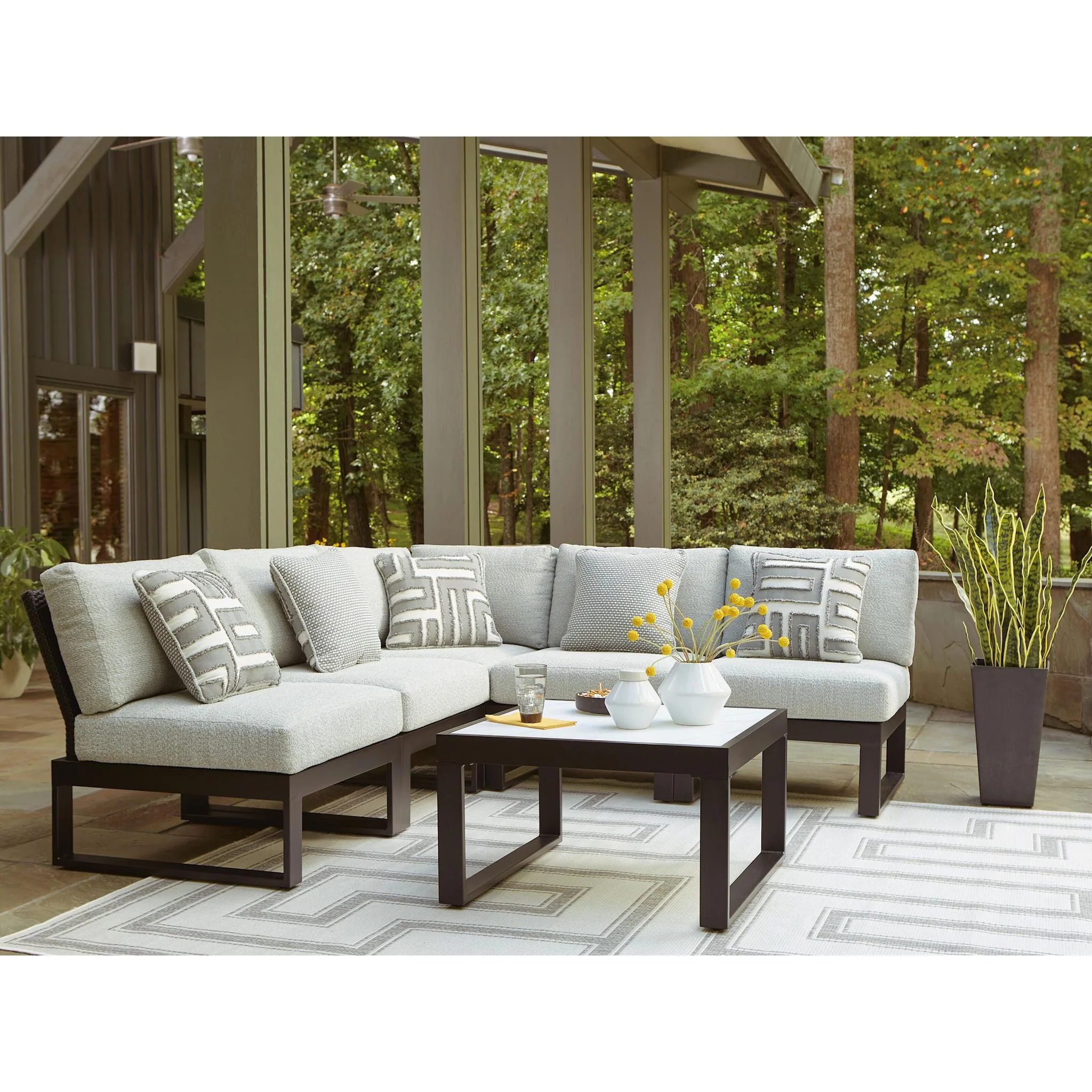 Beachloft 6 Piece Outdoor Modular Sectional - Image 2