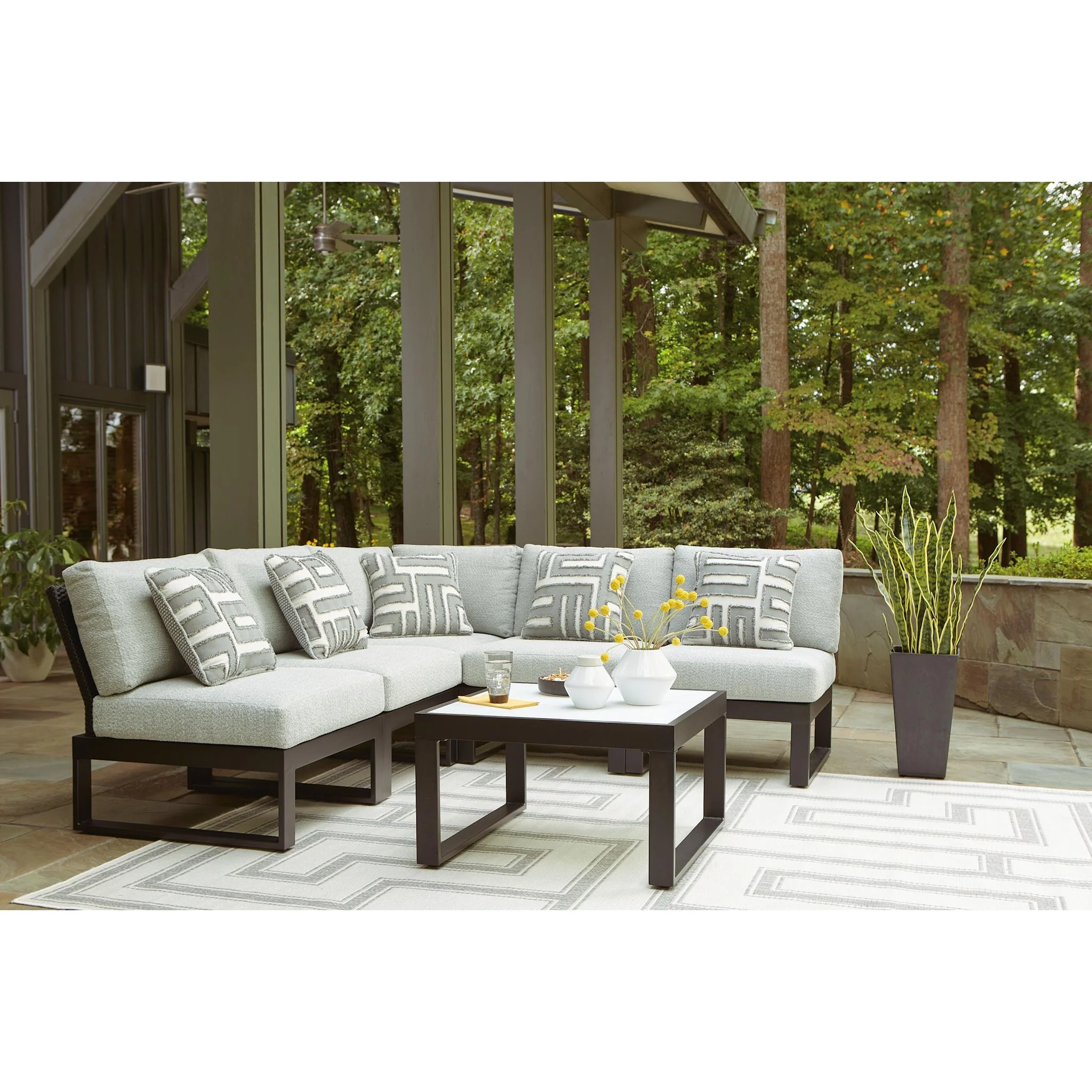 Beachloft 6 Piece Outdoor Modular Sectional - Image 3
