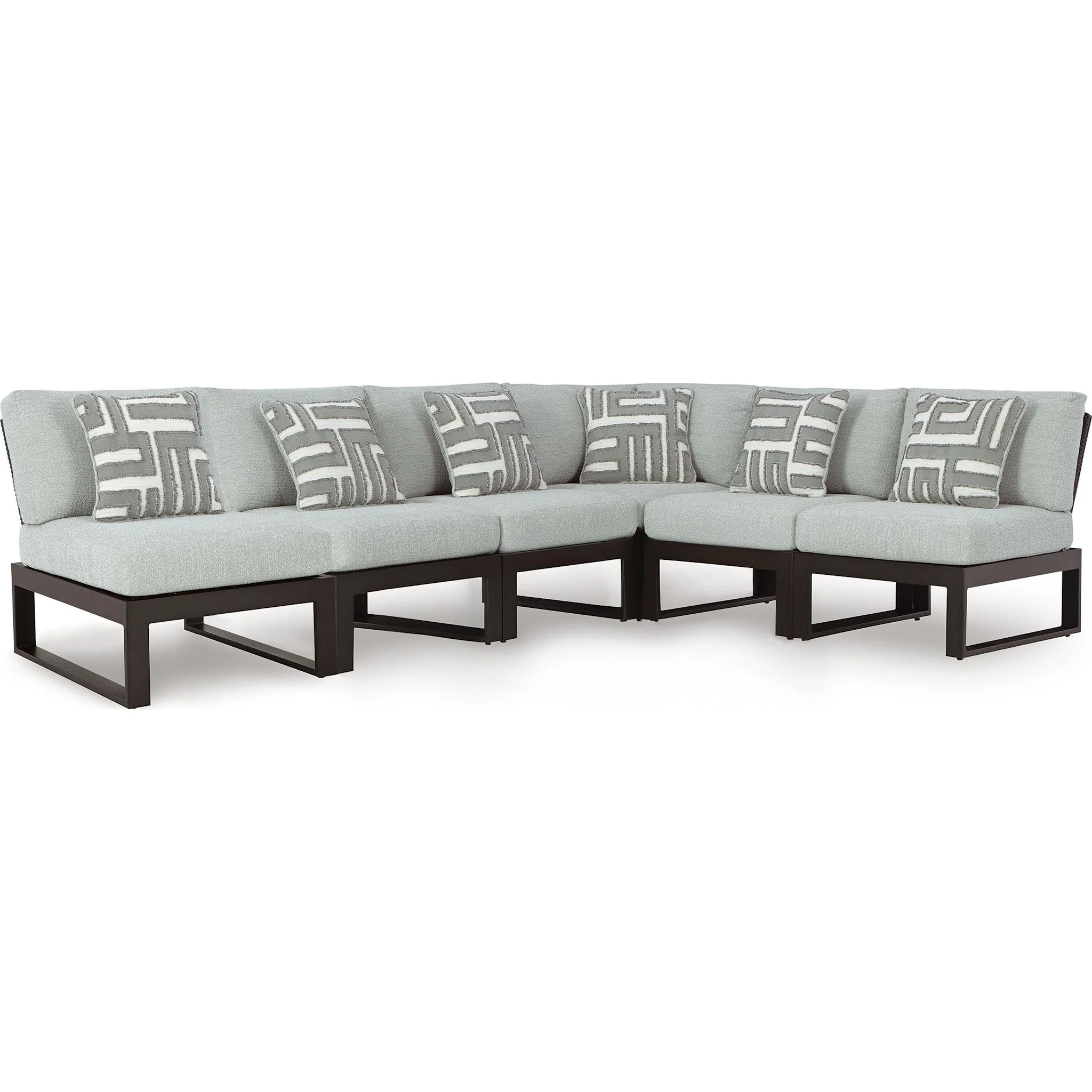 Beachloft 6 Piece Outdoor Modular Sectional - Image 4