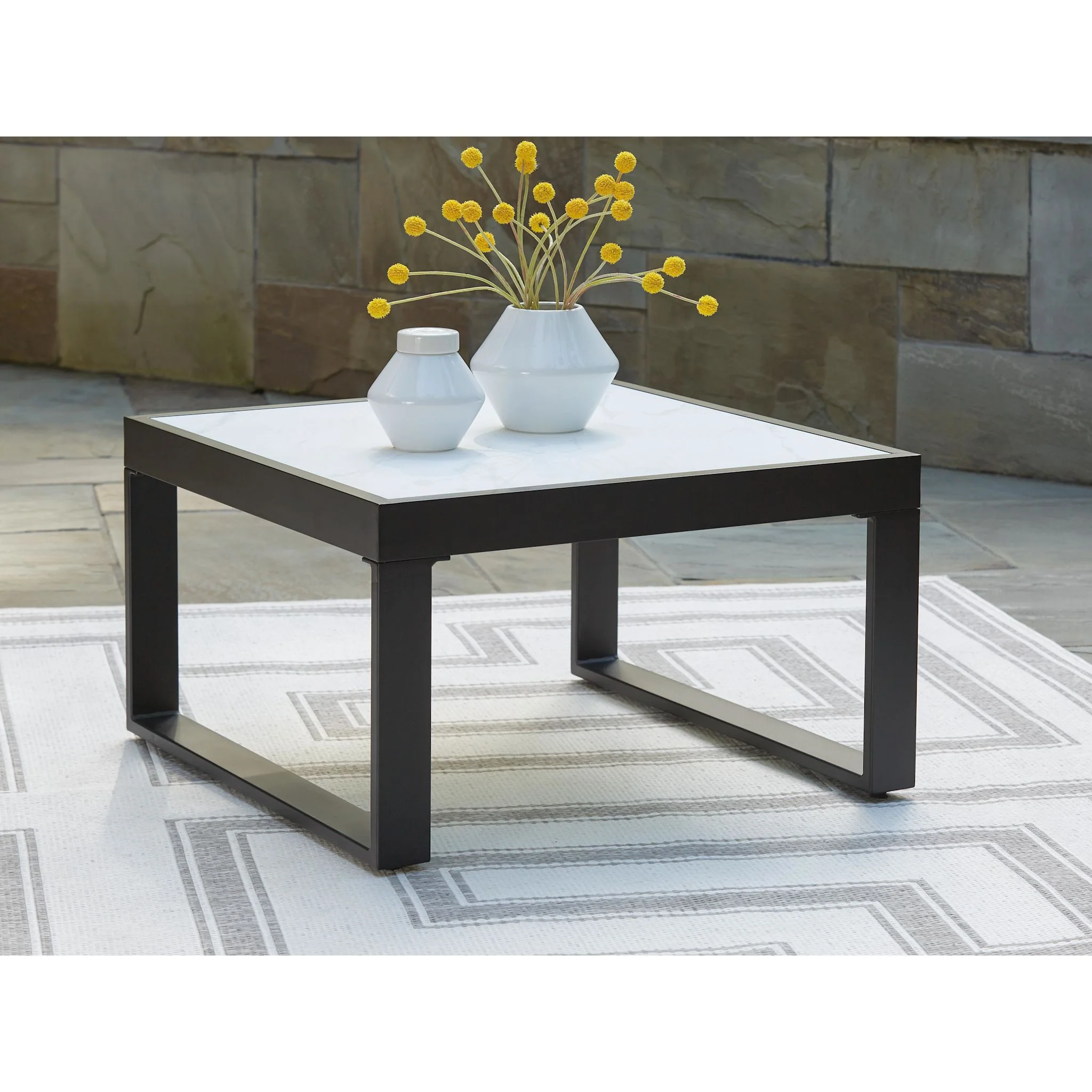 Beachloft 6 Piece Outdoor Sectional w/Ottoman & Table - Image 17