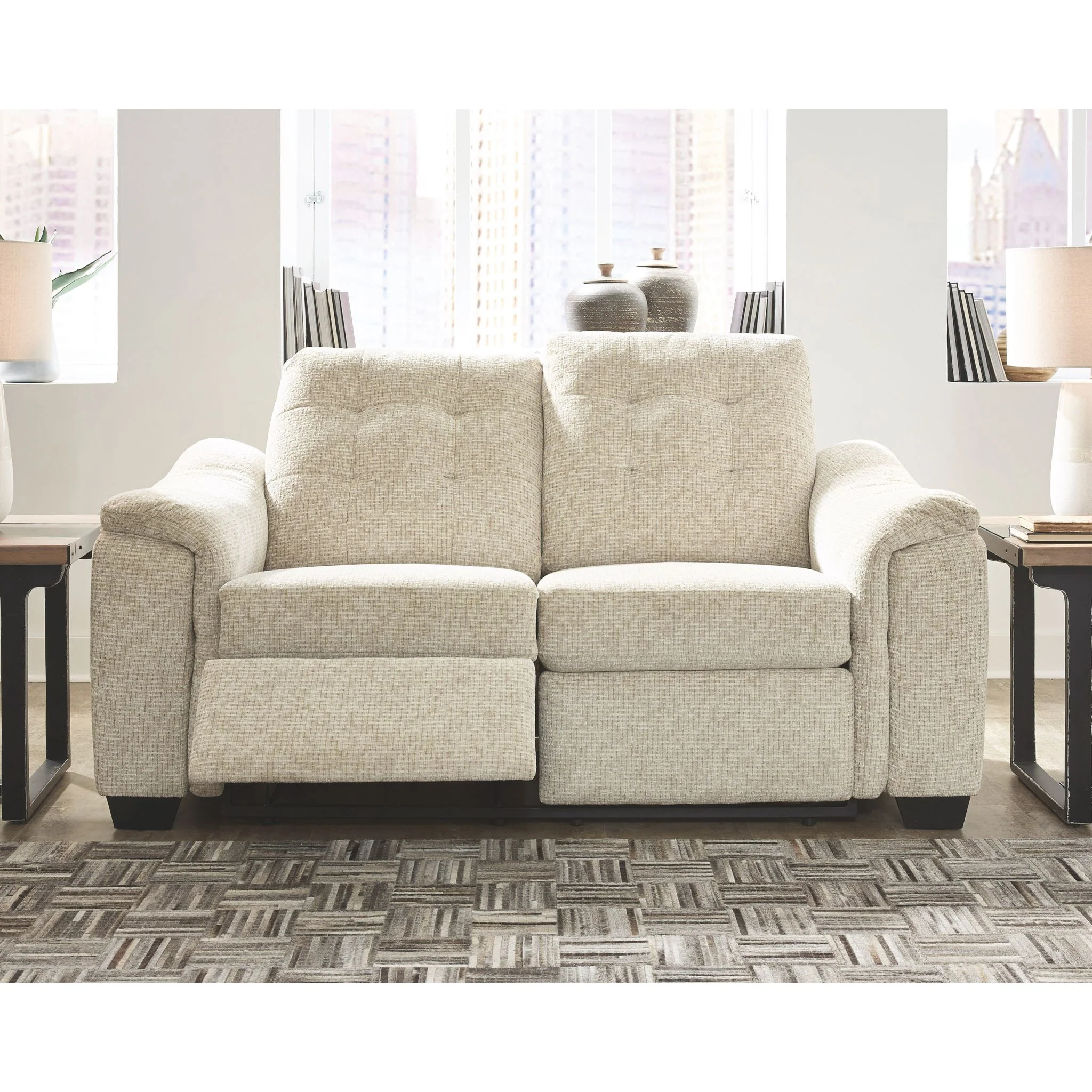 Beaconfield-Exclusive Reclining Loveseat with Power - Image 2