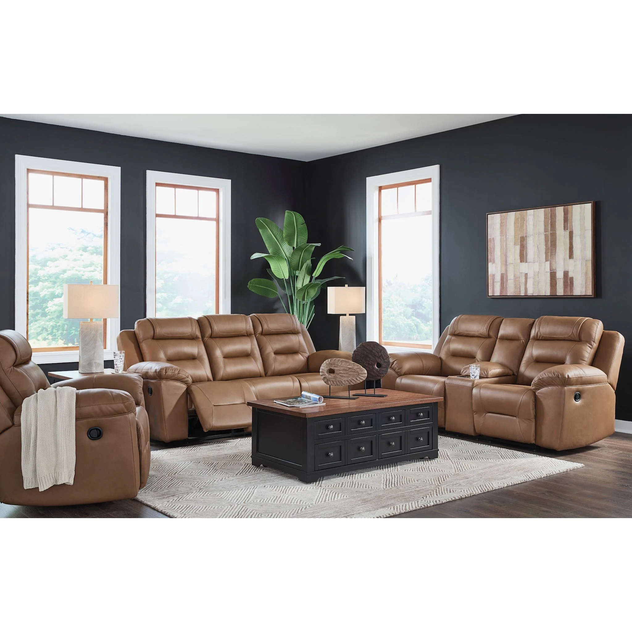 Beaman Peak Reclining Loveseat with Console - Image 15