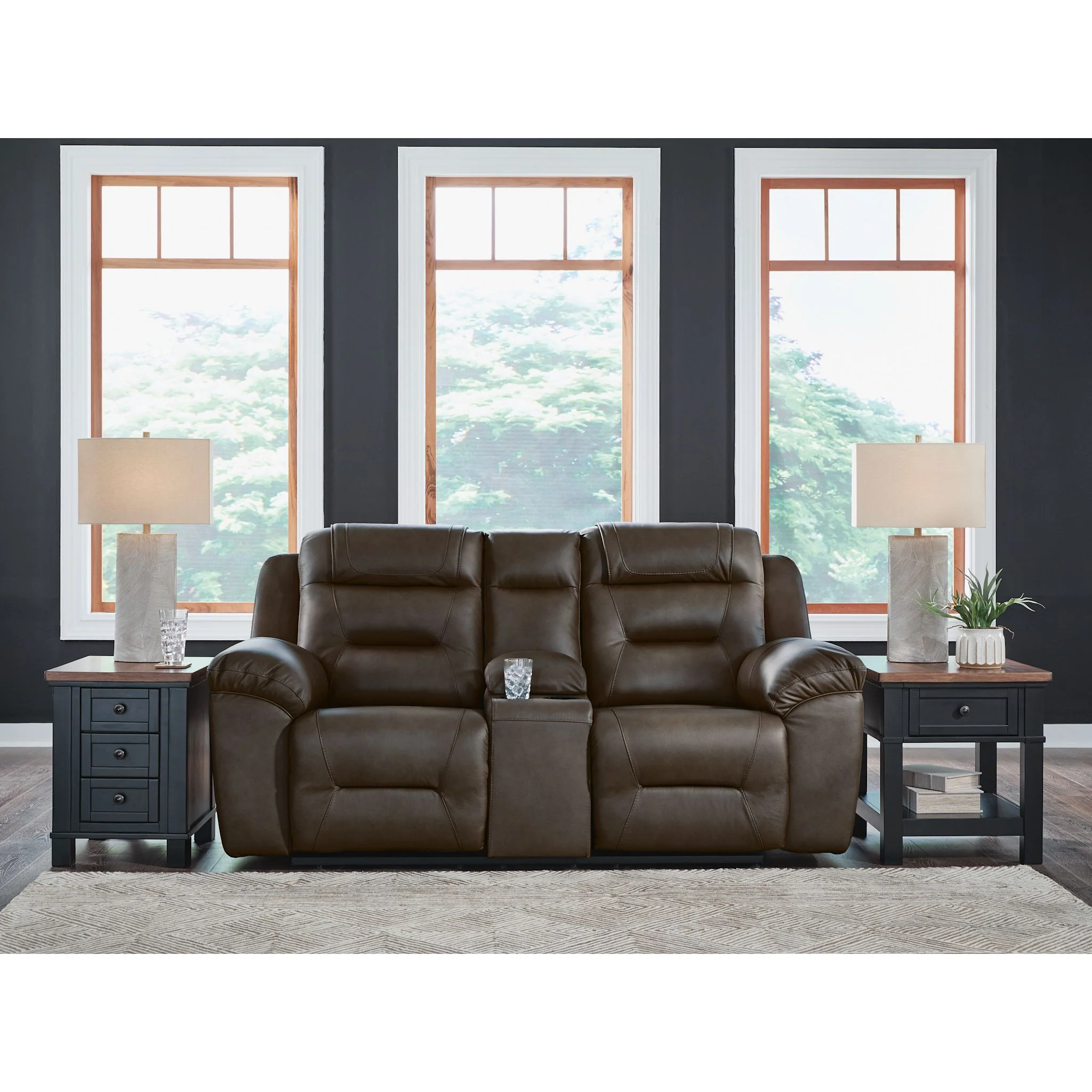 Beaman Peak Reclining Loveseat with Console - Image 2