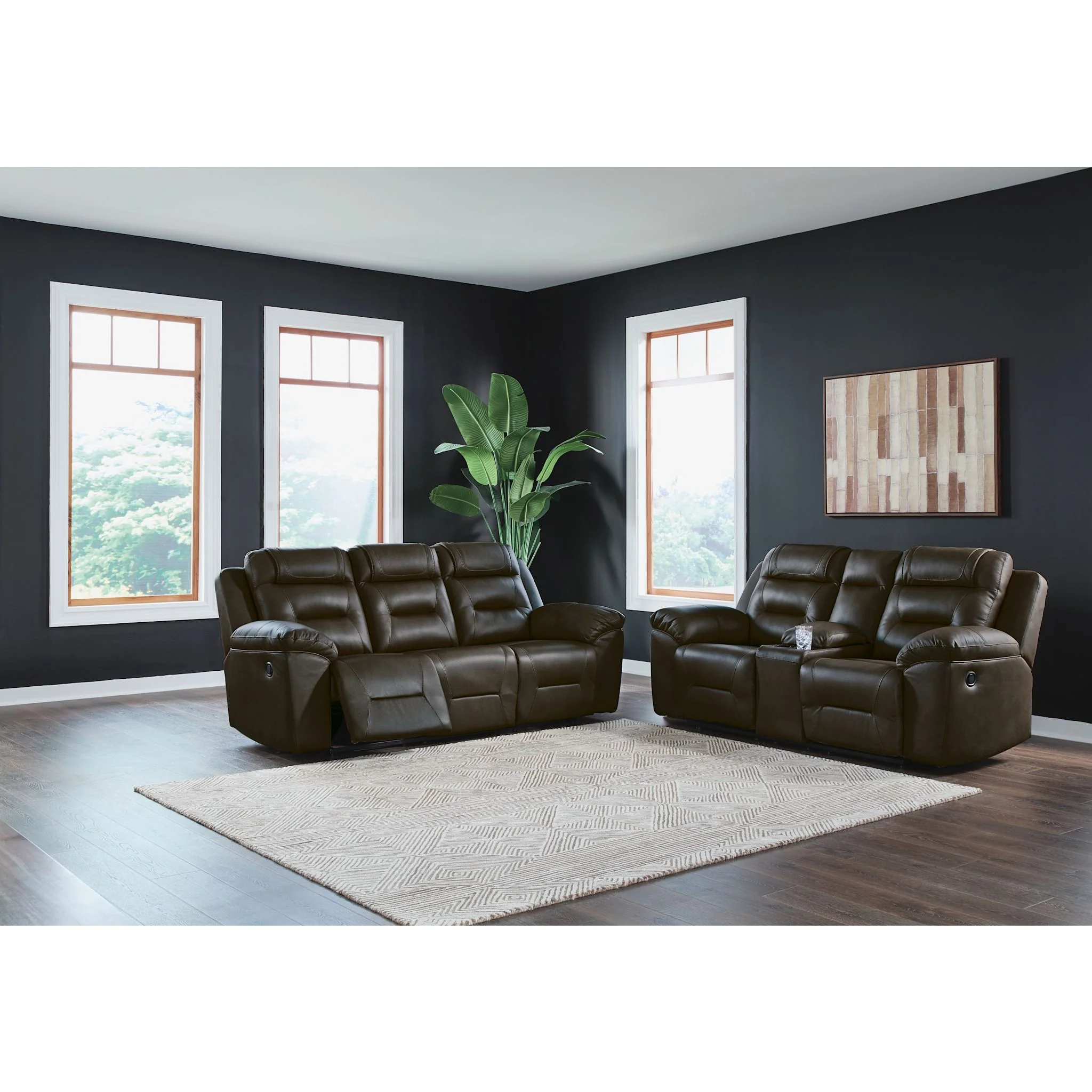 Beaman Peak Reclining Loveseat with Console - Image 7