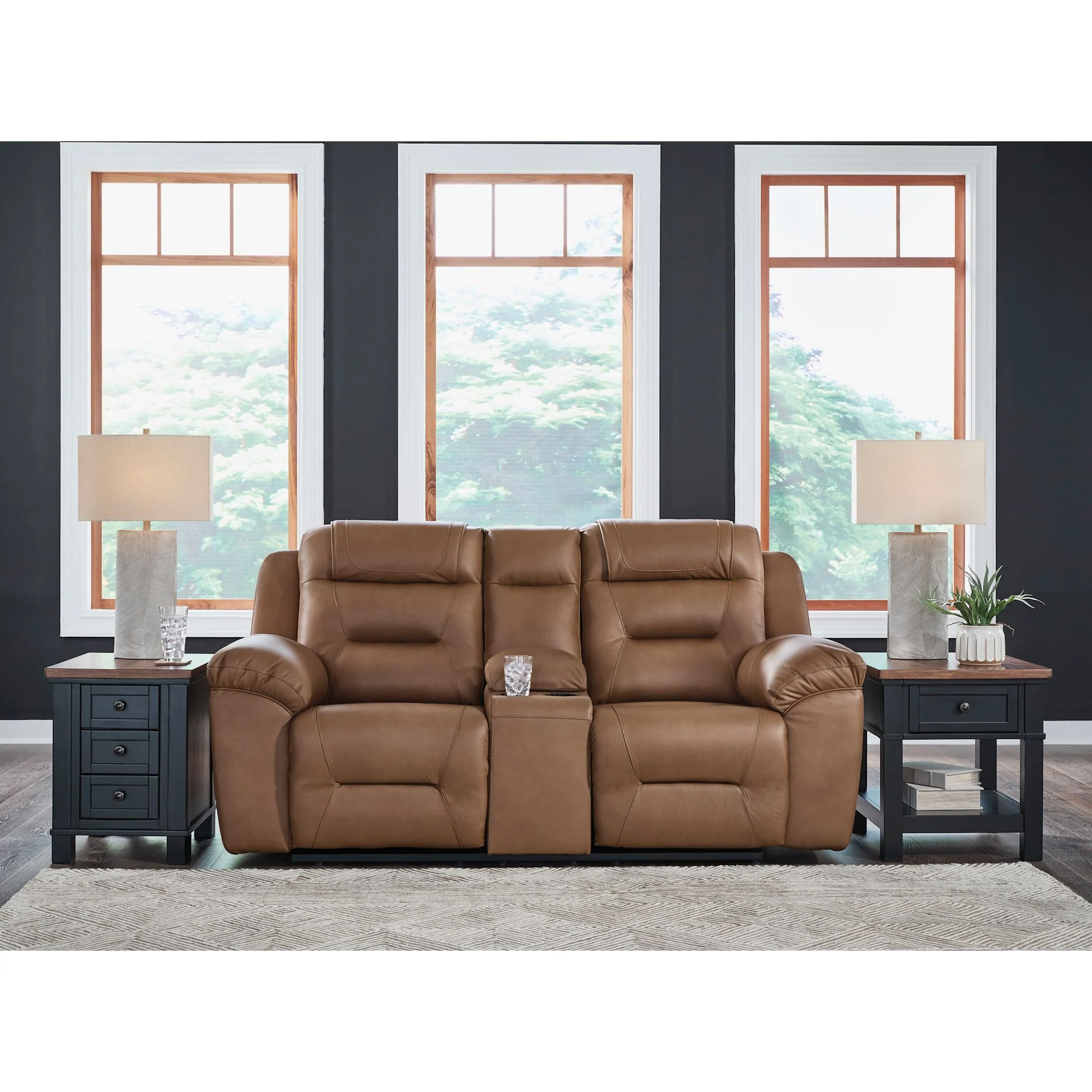 Beaman Peak Reclining Loveseat with Console - Image 9