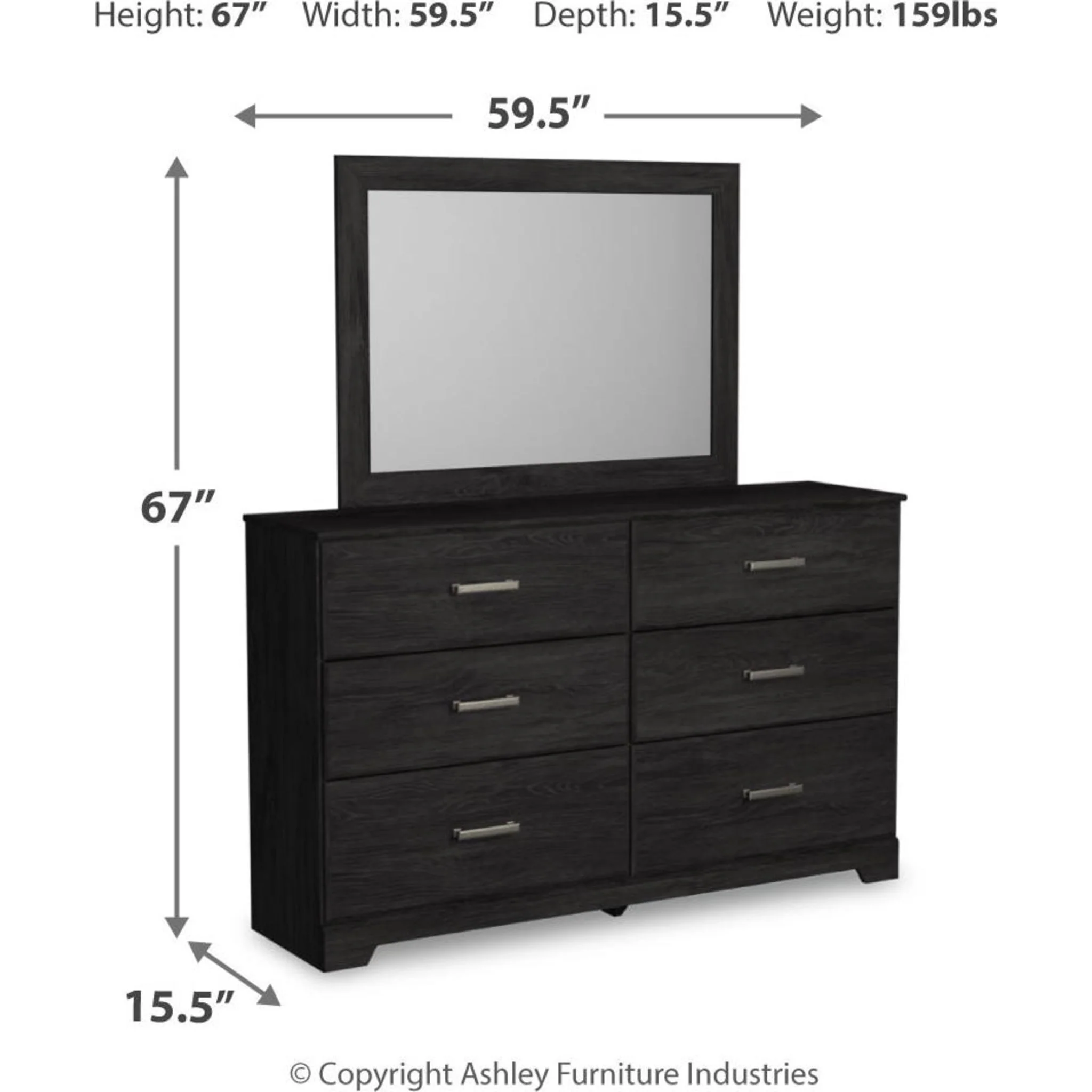 Belachime Dresser and Mirror - Image 14