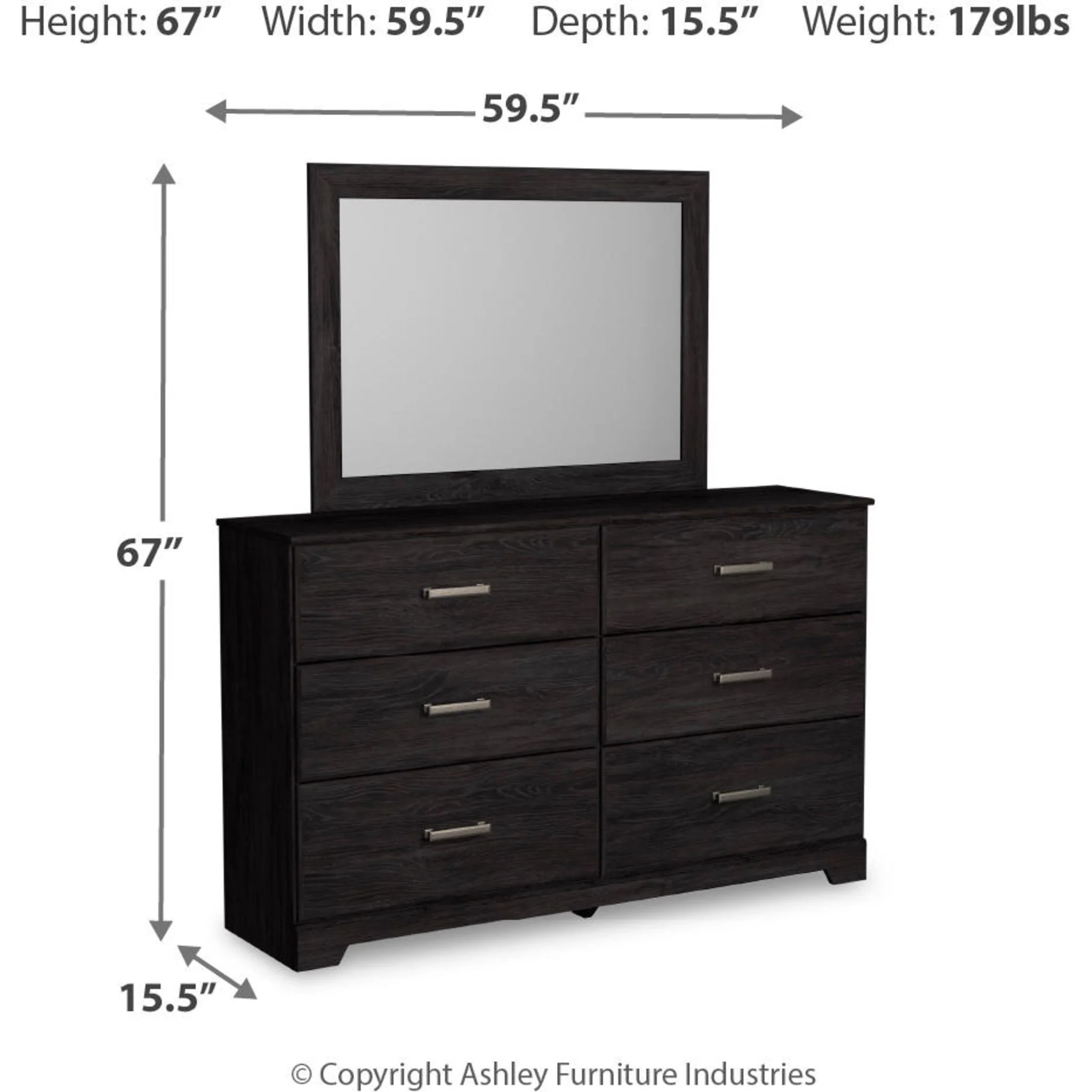 Belachime Dresser and Mirror - Image 16