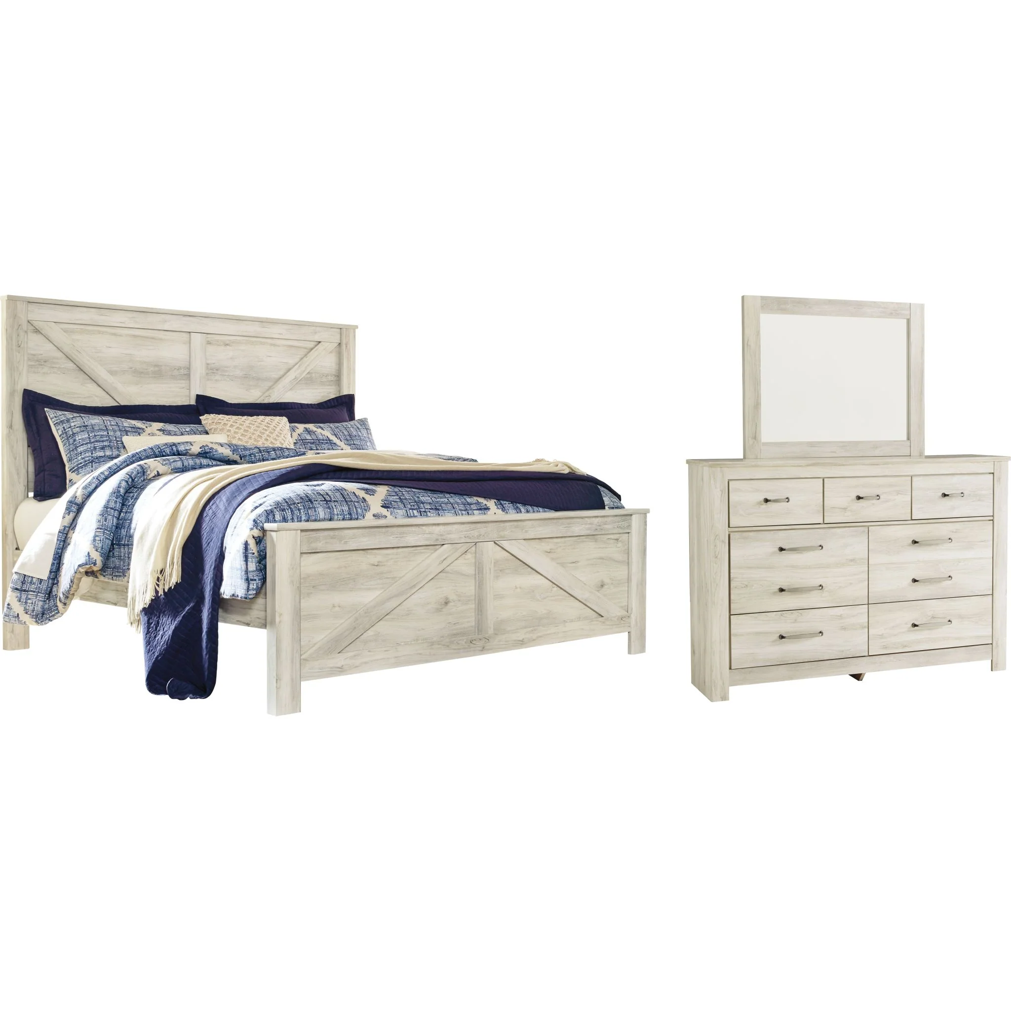 Bellaby 5 Piece Crossbuck Panel Bedroom - Image 11