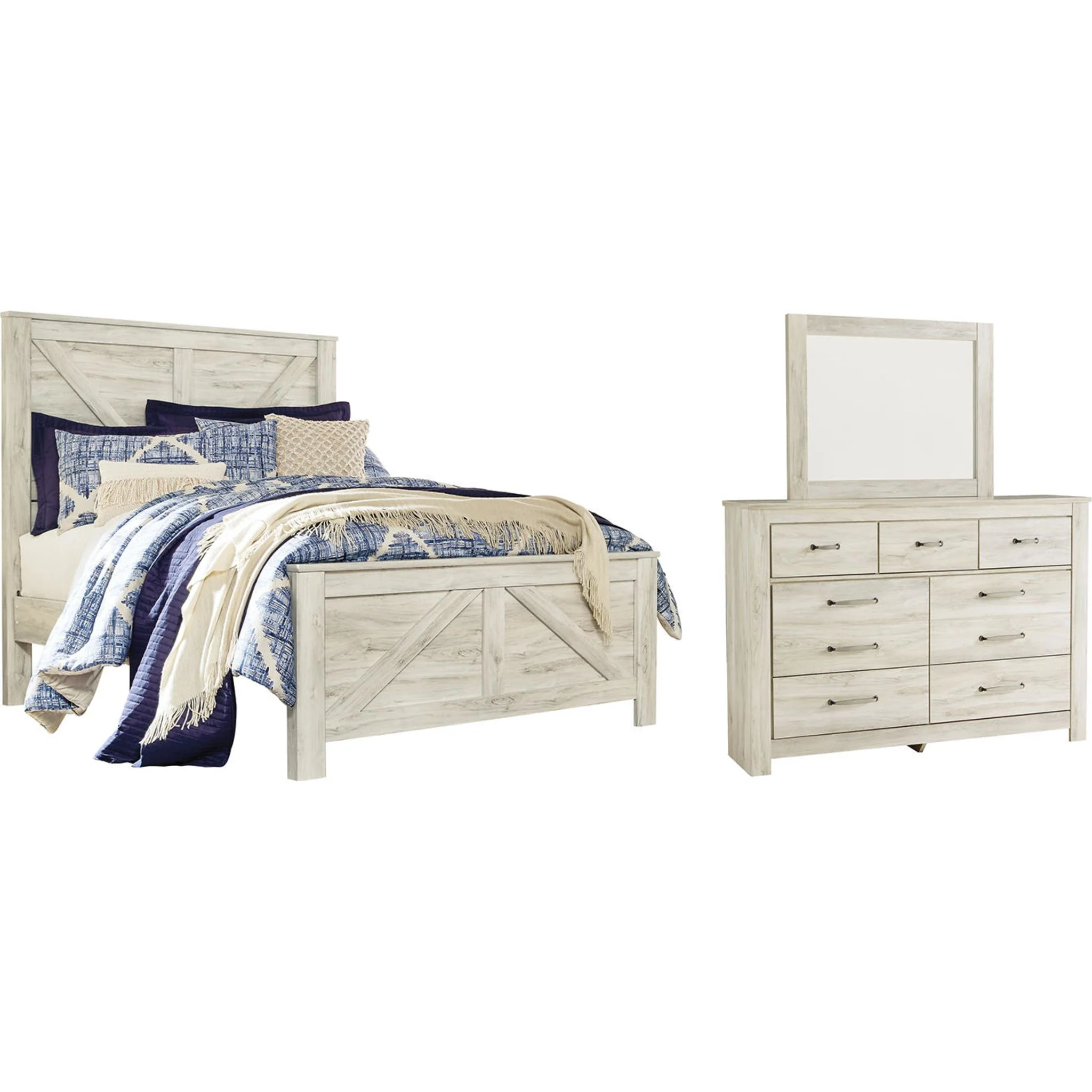 Bellaby 5 Piece Crossbuck Panel Bedroom - Image 8