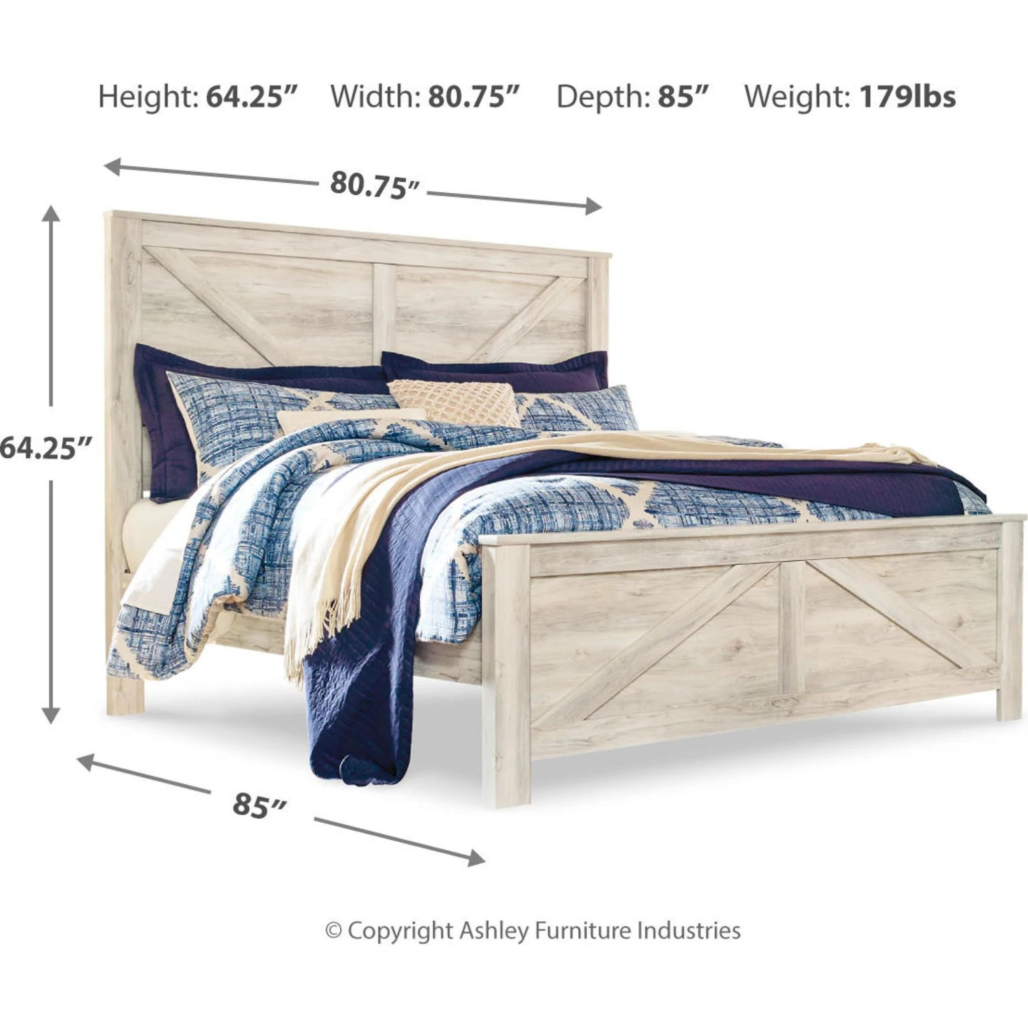 Bellaby Crossbuck Panel Bed - Image 23