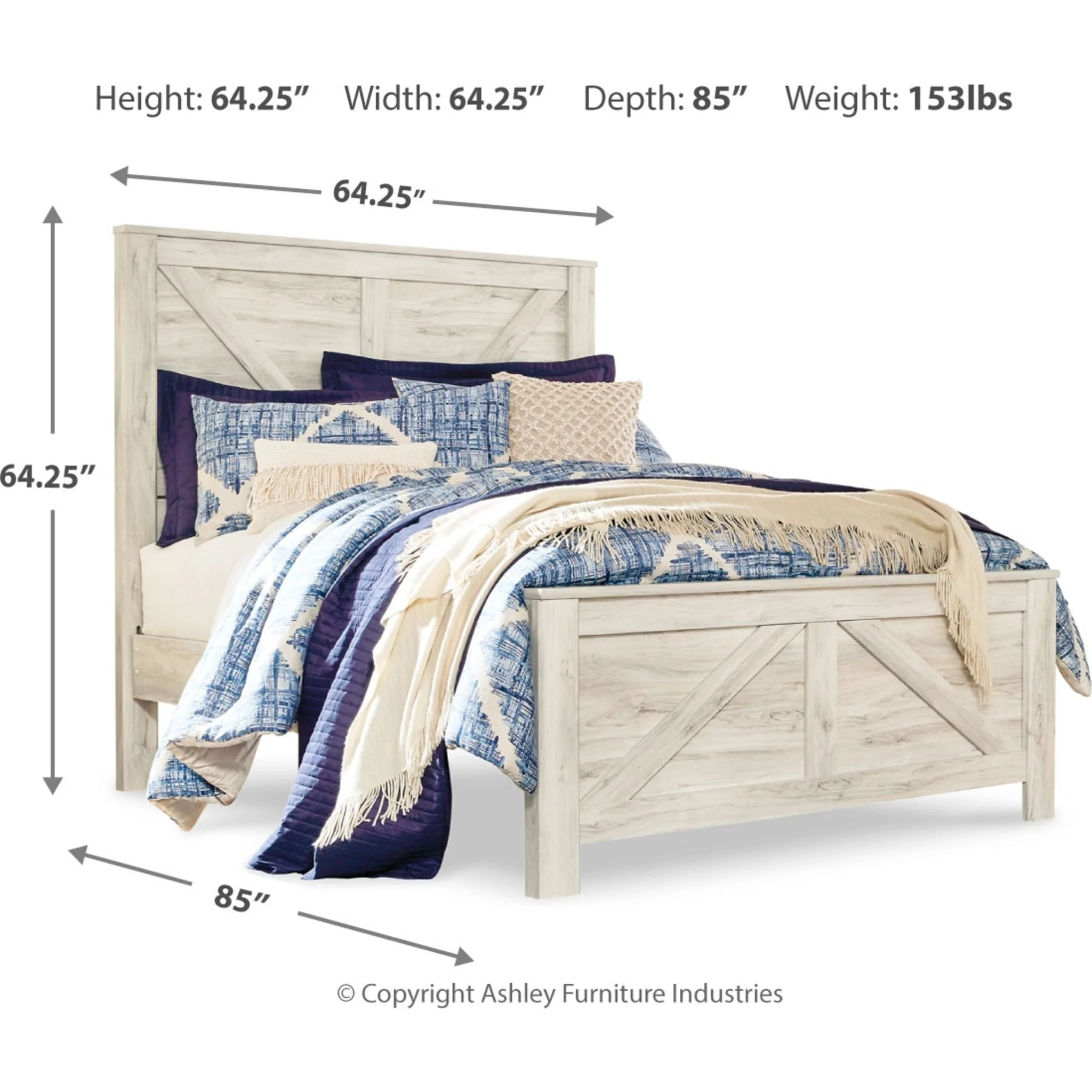Bellaby Crossbuck Panel Bed - Image 4